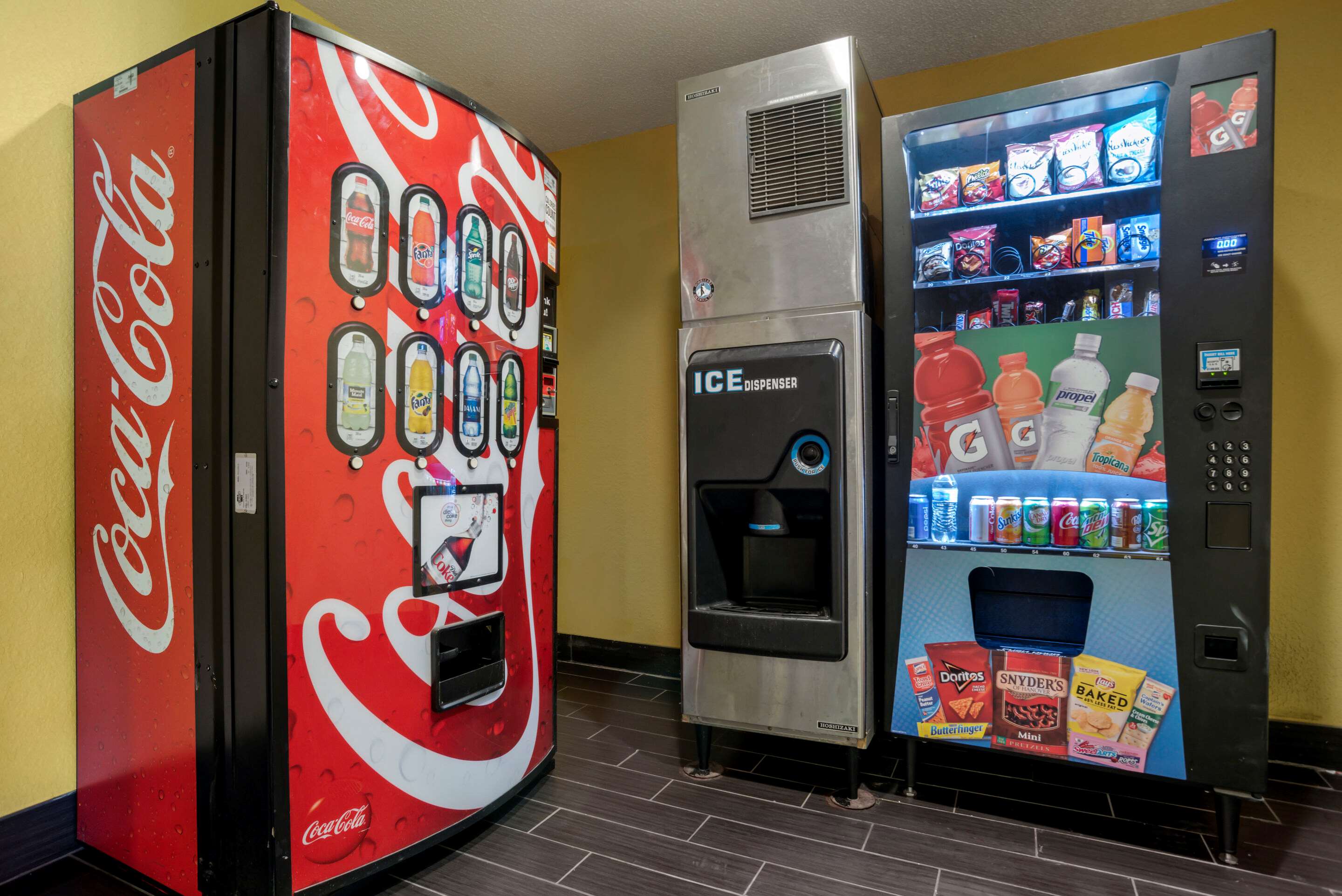 Hotel vending area