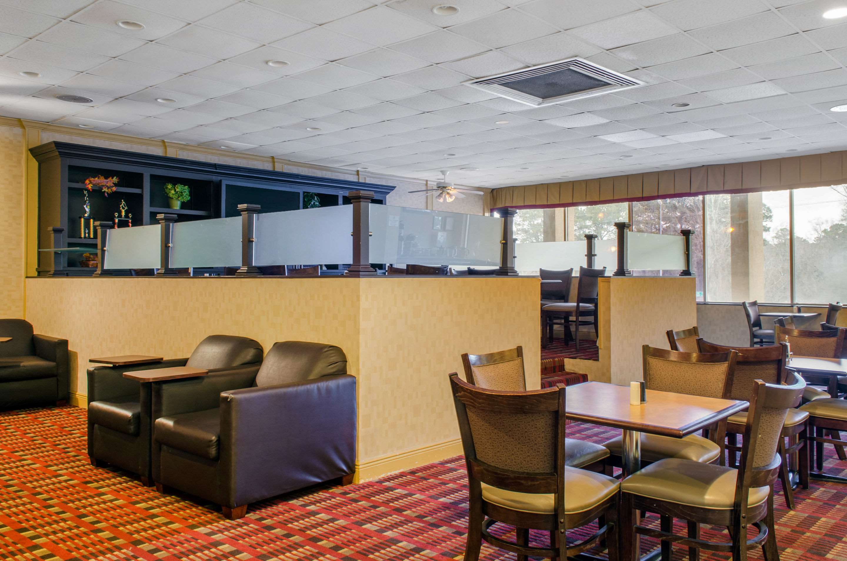 Enjoy breakfast in this seating area