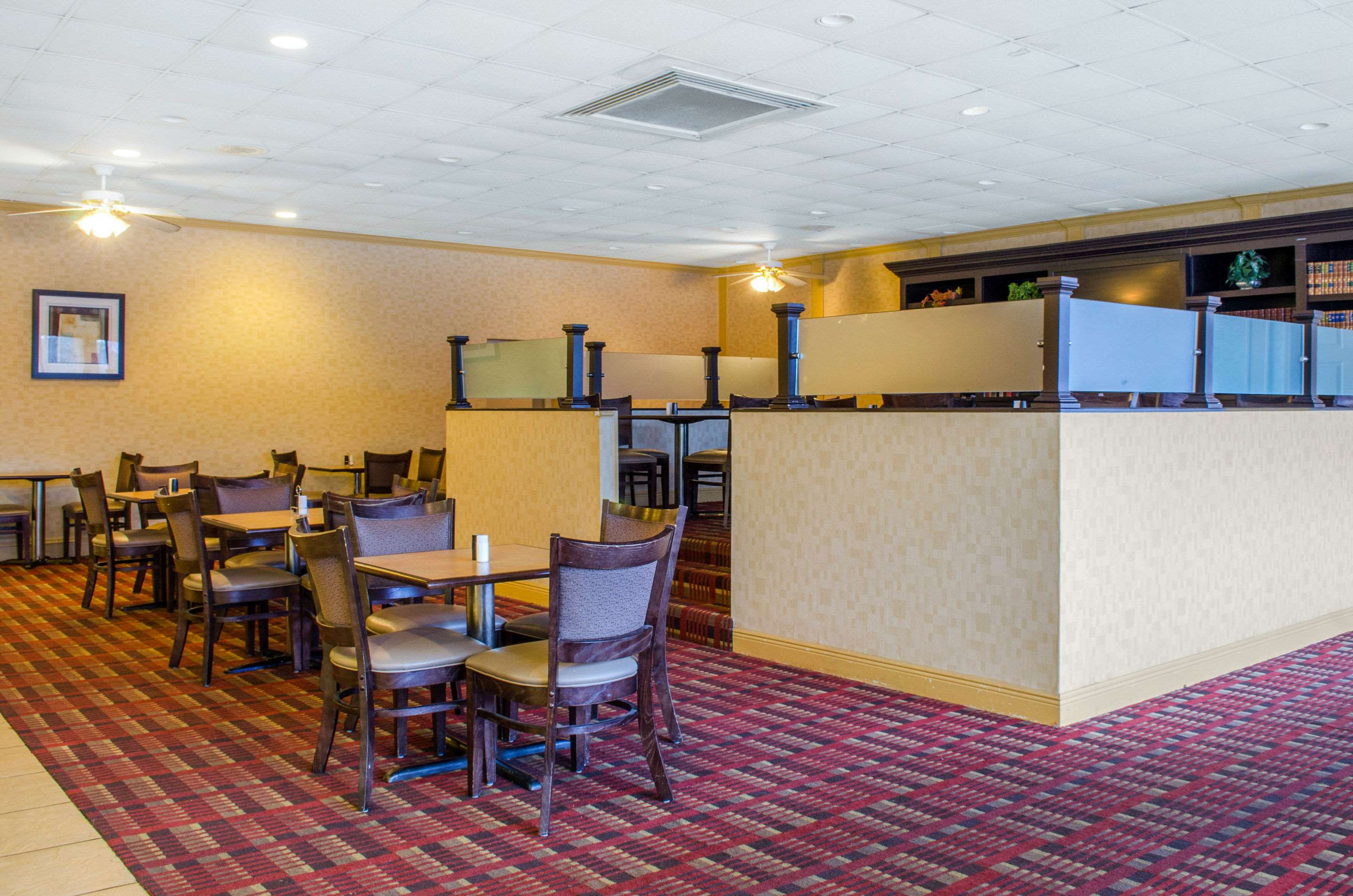 Enjoy breakfast in this seating area