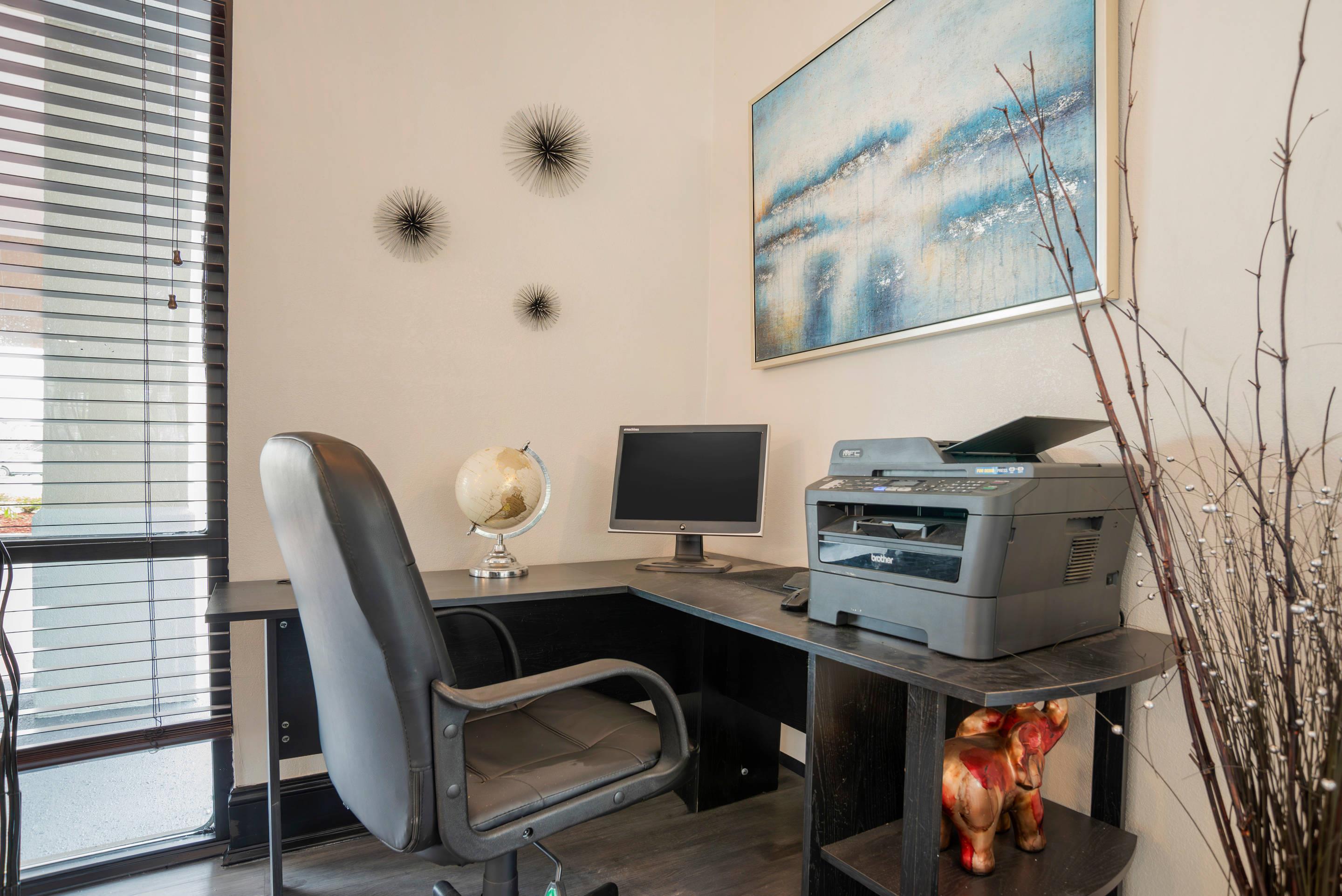 Computer in the lobby
