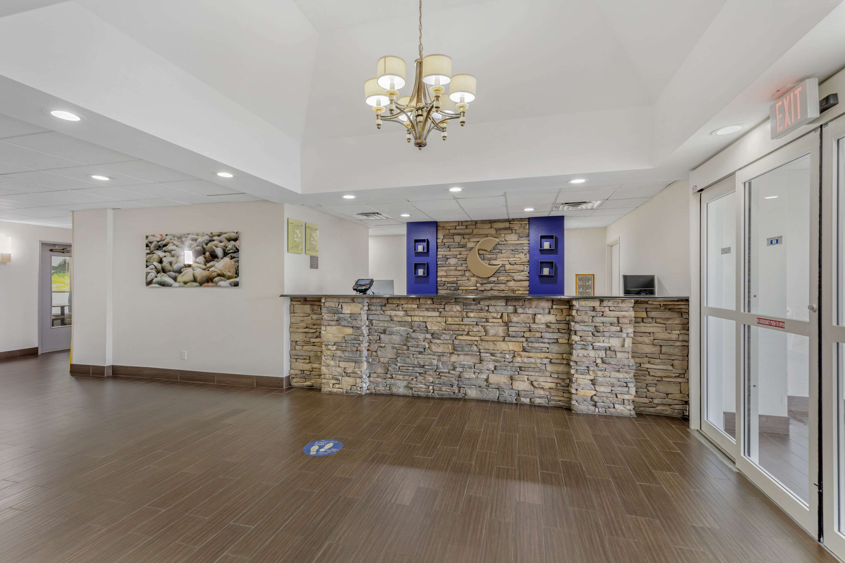 Spacious lobby