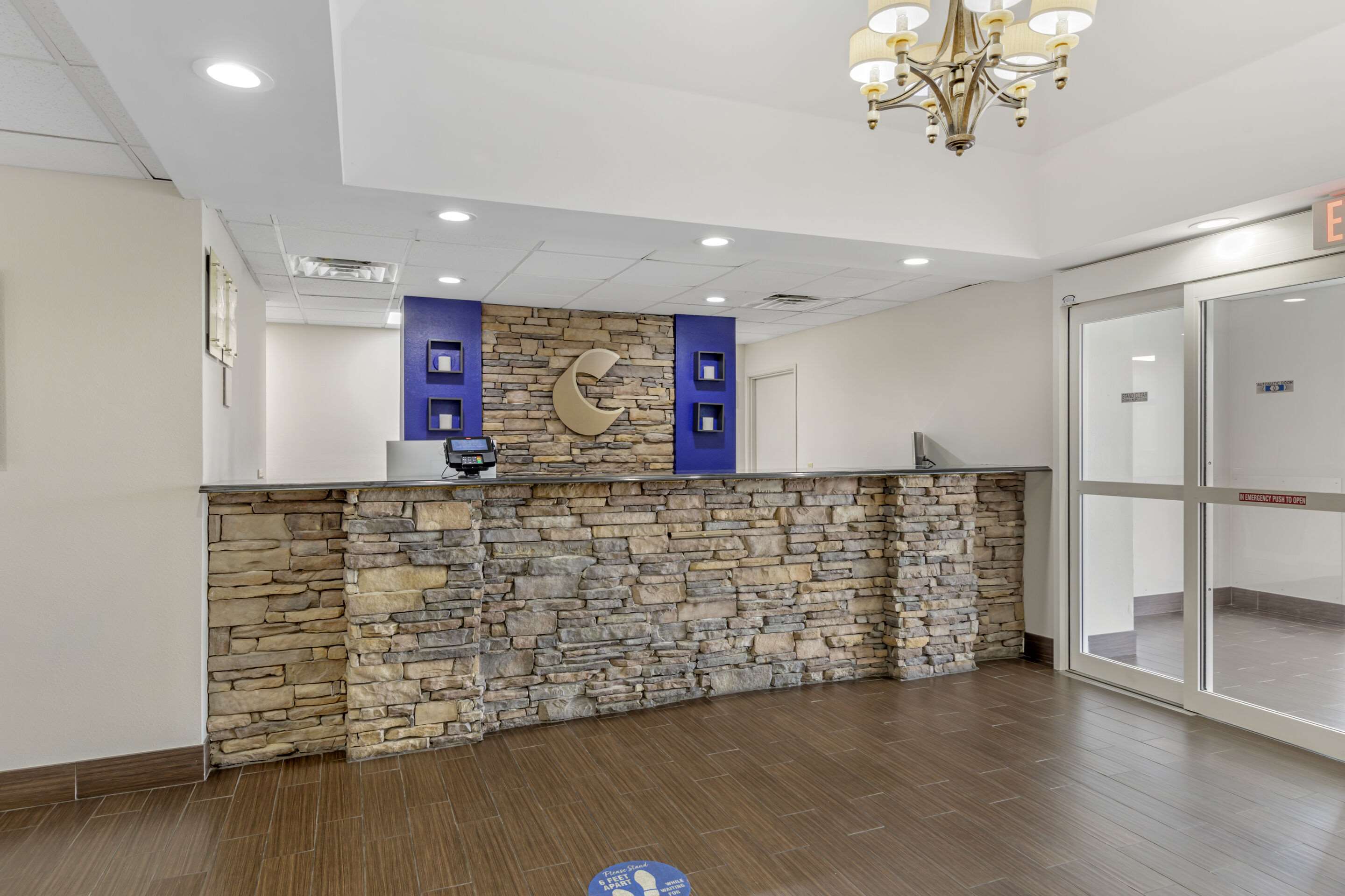 Front desk with friendly staff