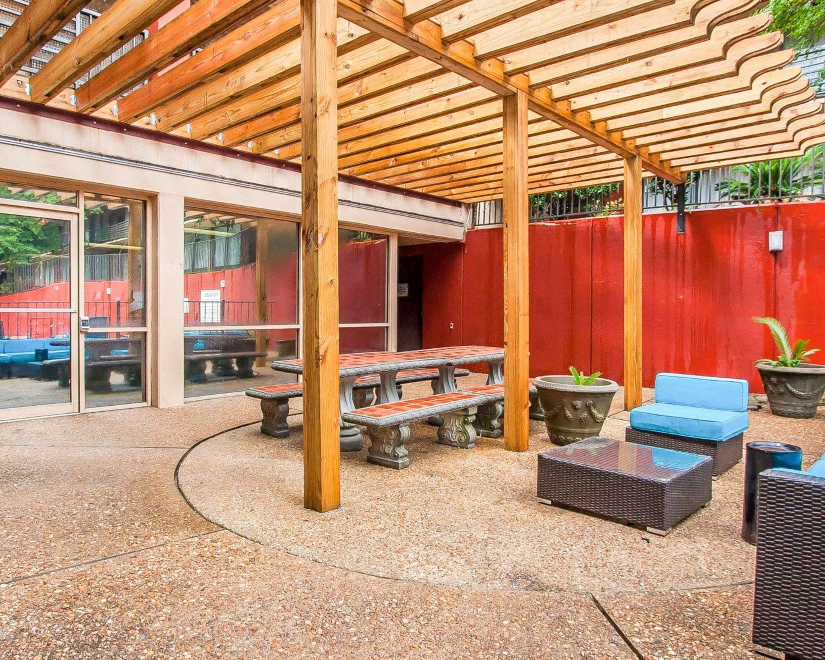 Relax on the hotel patio