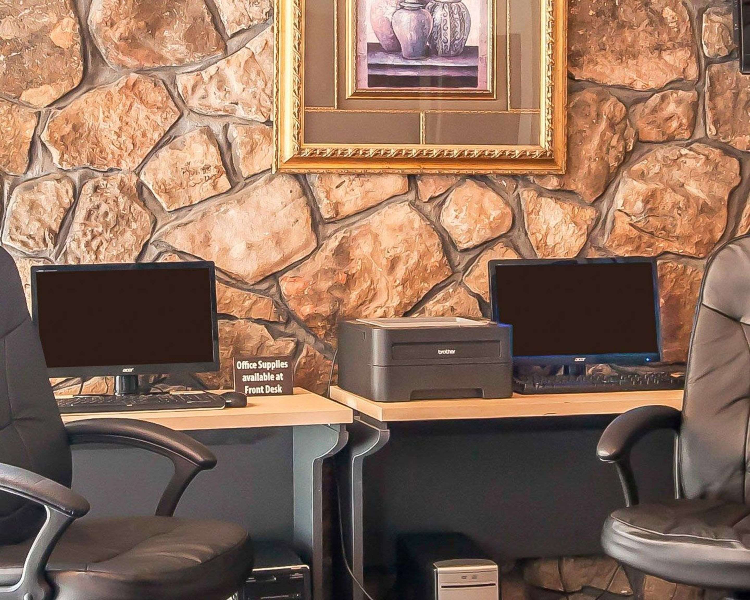 Business center with free wireless Internet access
