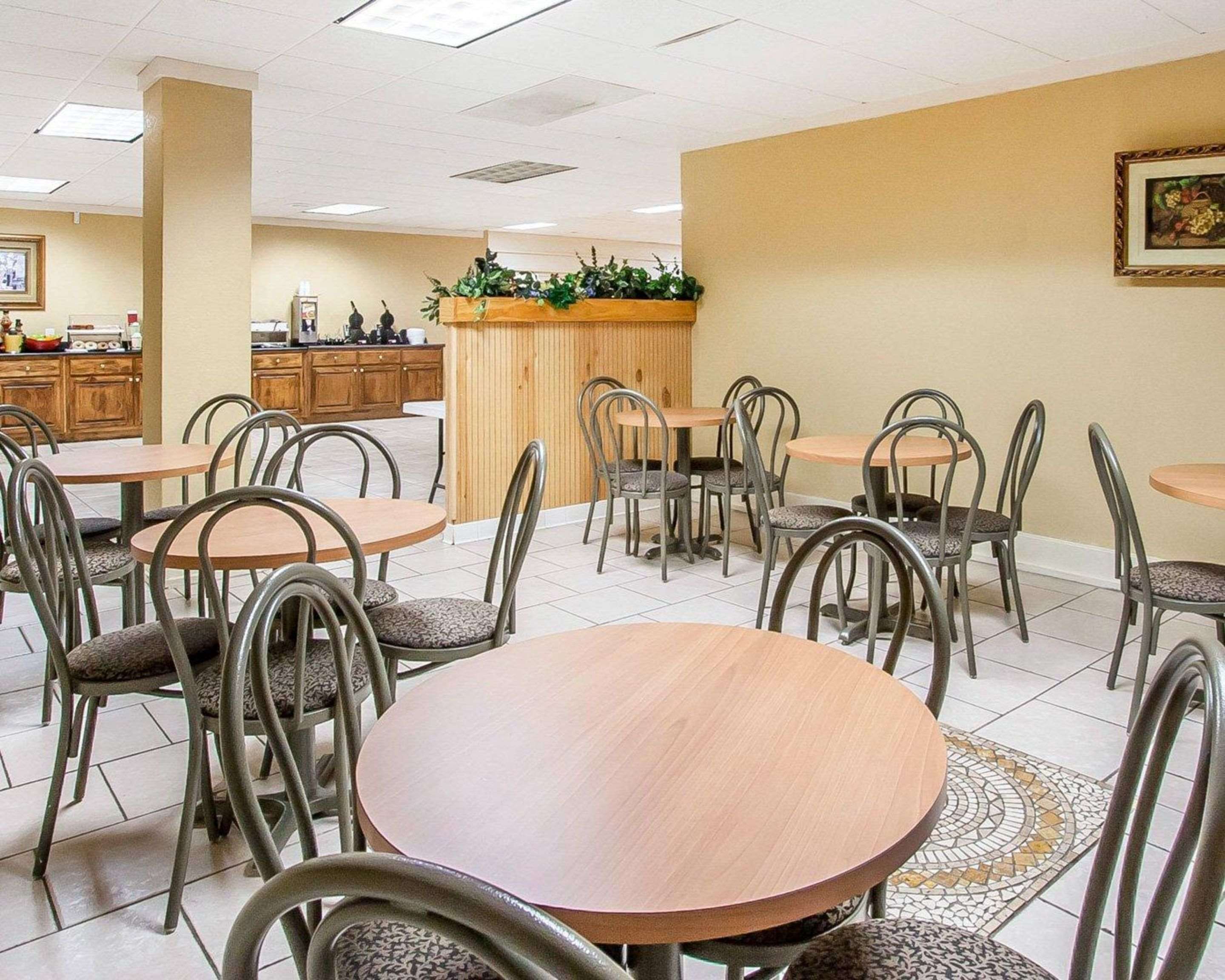 Enjoy breakfast in this seating area