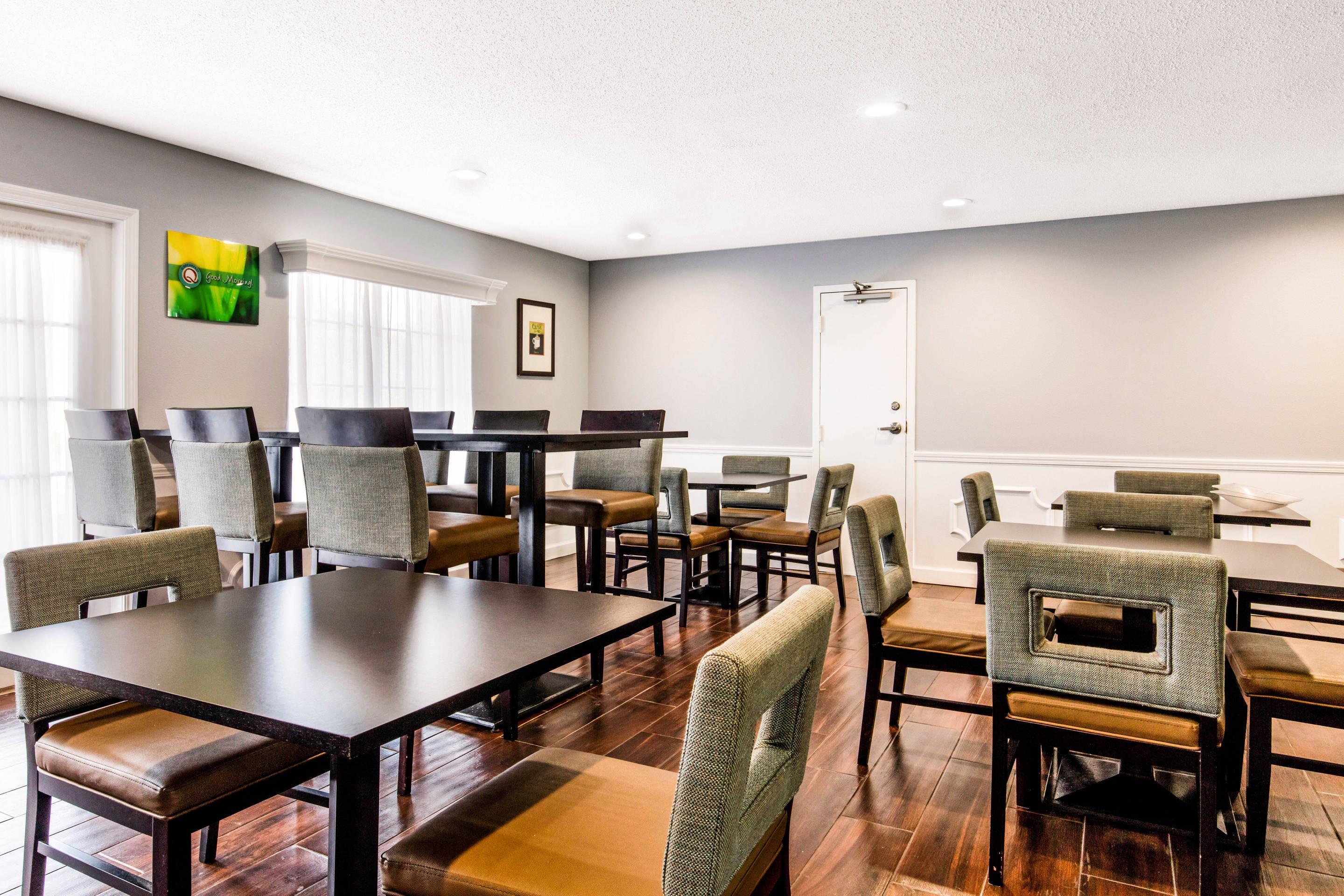Enjoy breakfast in this seating area