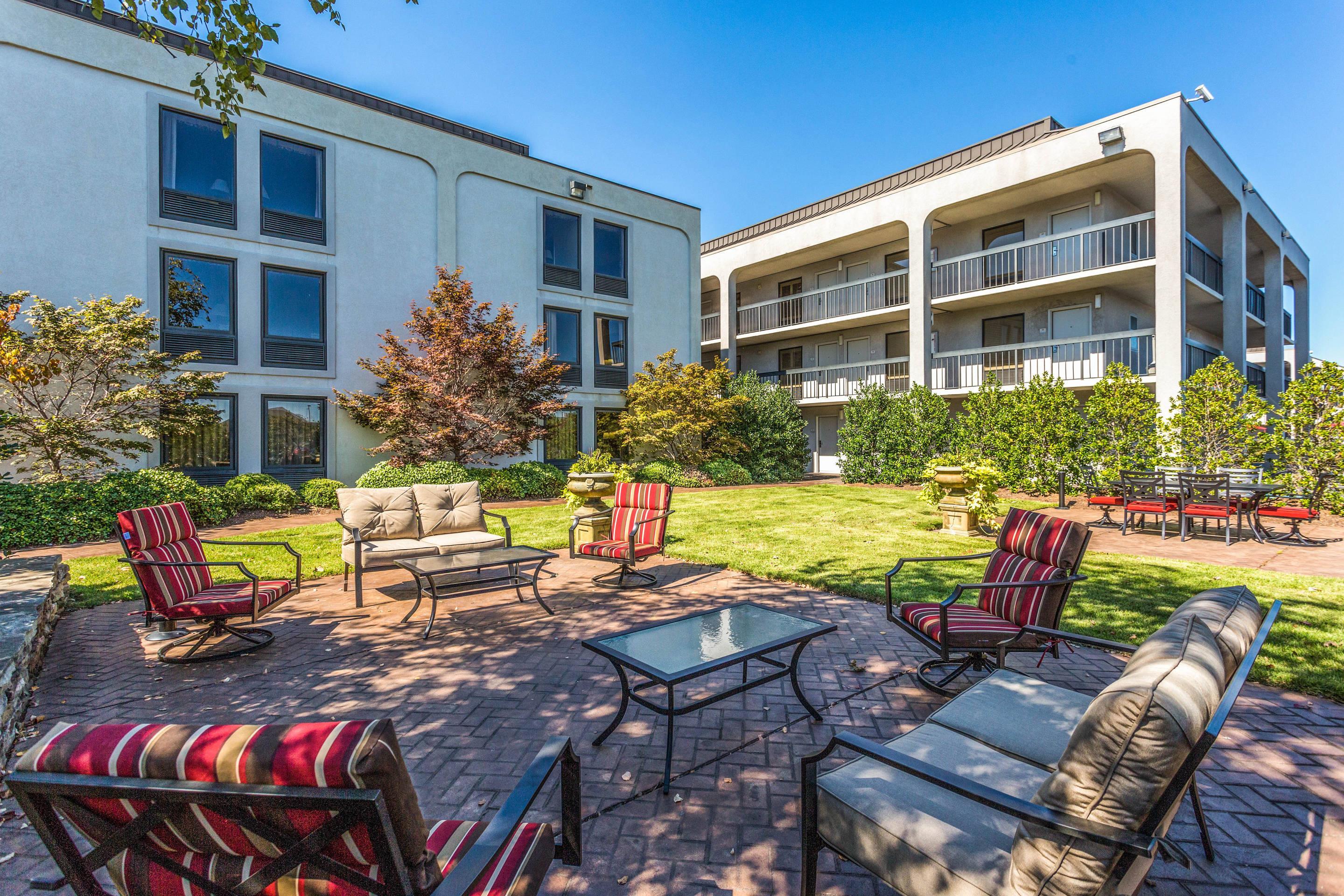 Enjoy the outdoor courtyard