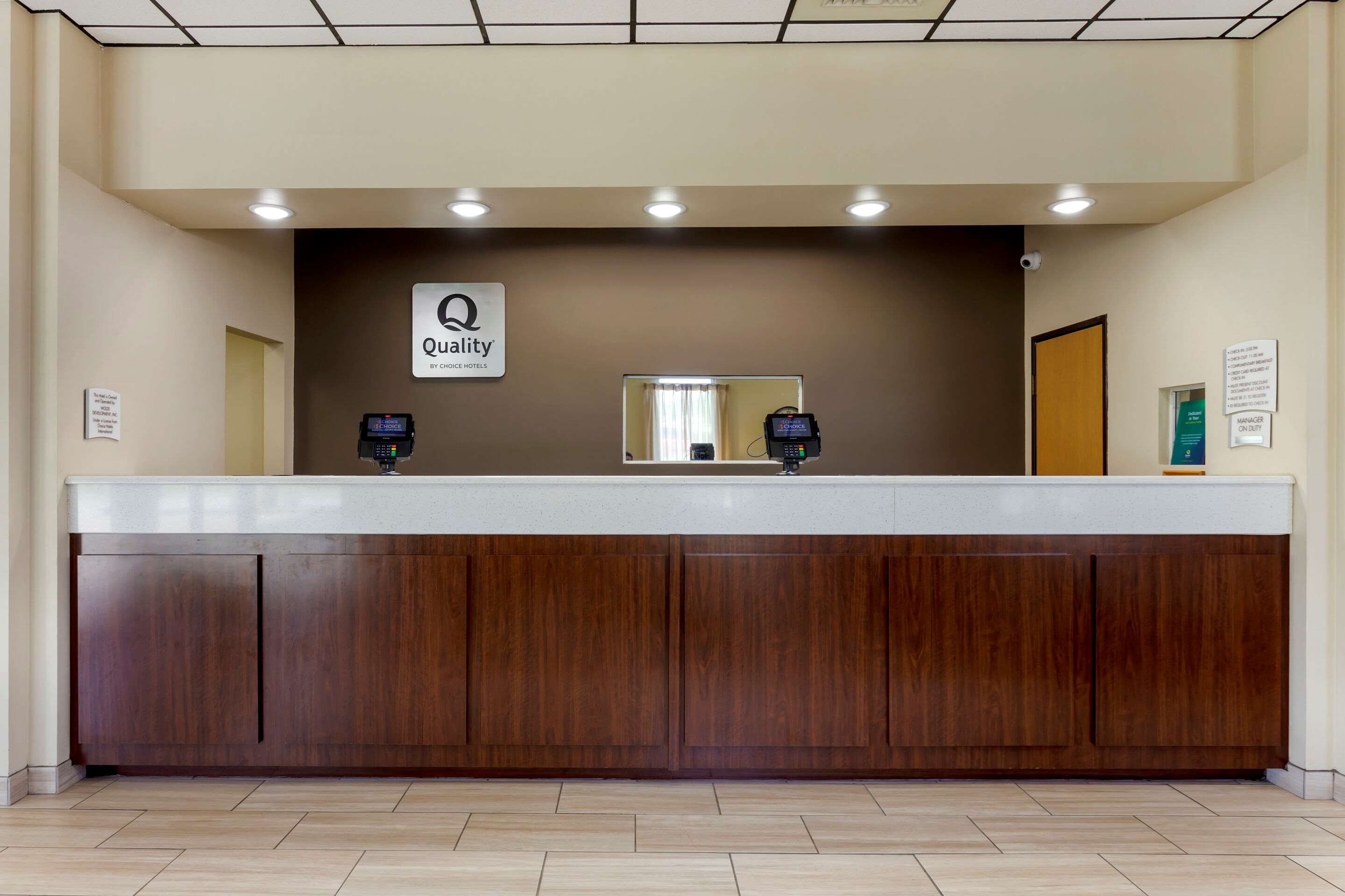 Front desk