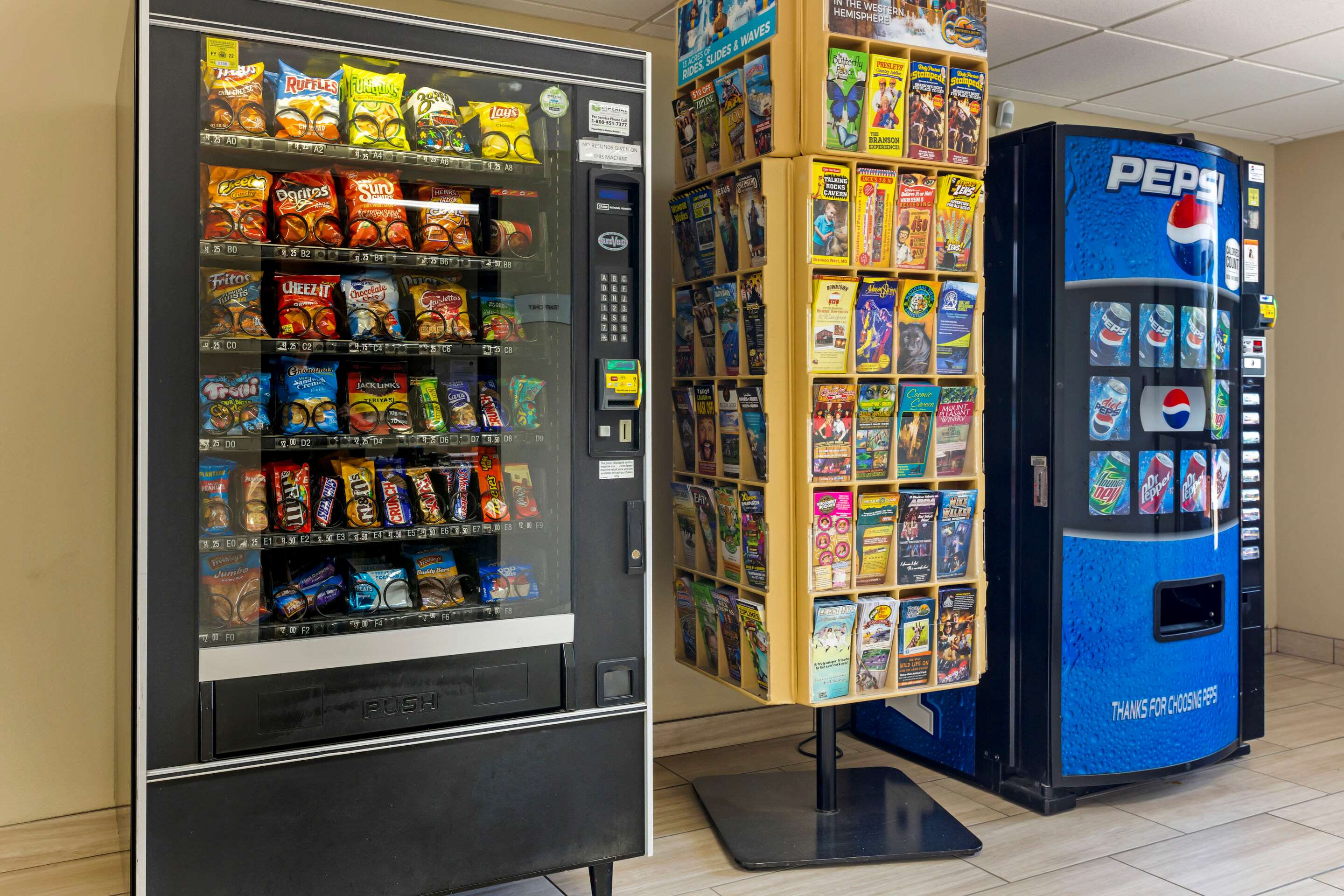 Hotel vending area