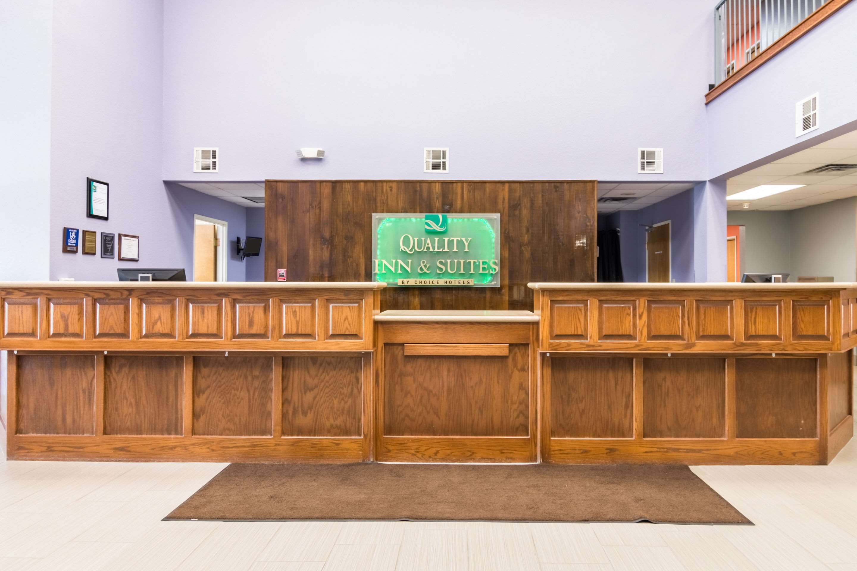 Front desk with friendly staff