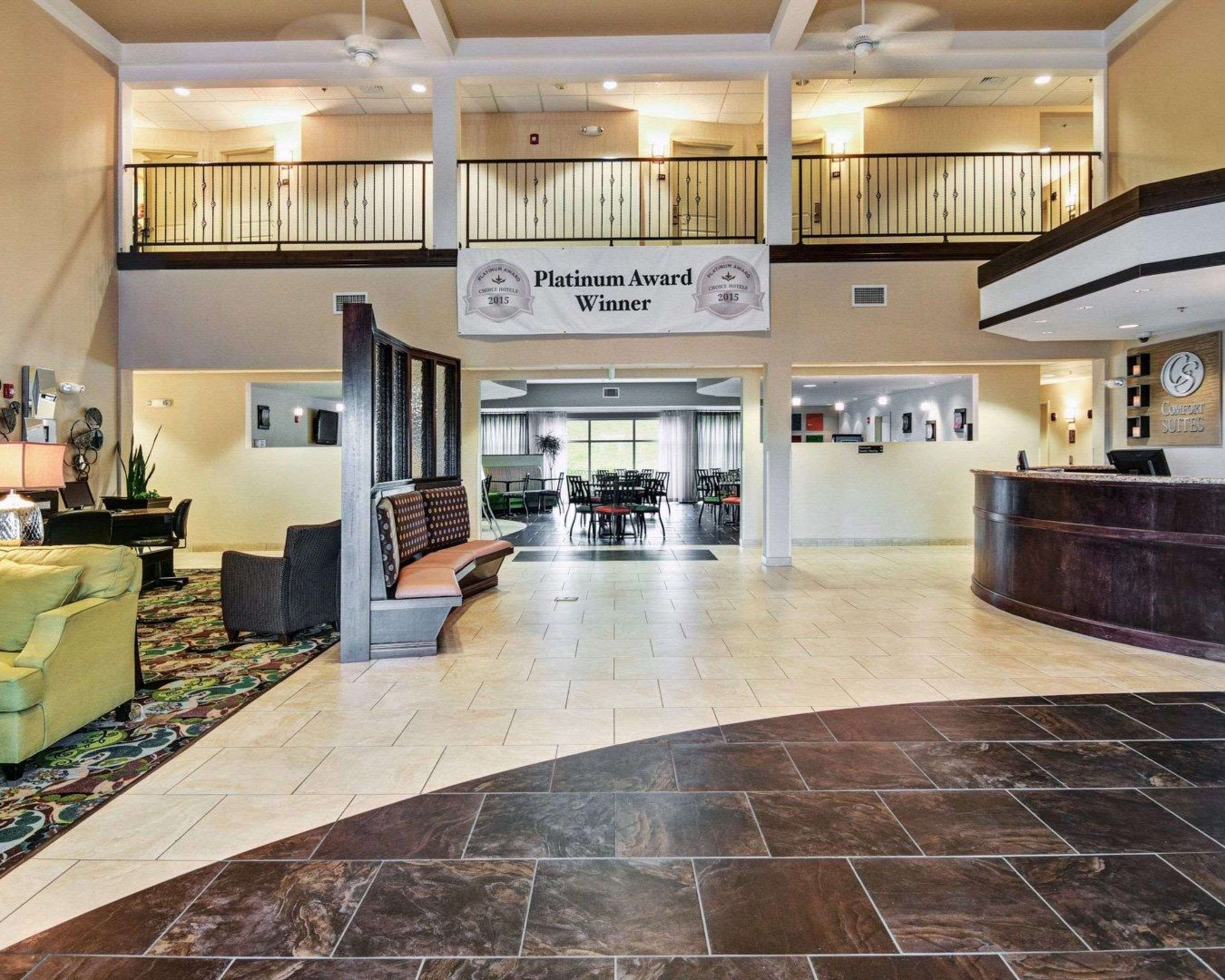 Spacious lobby
