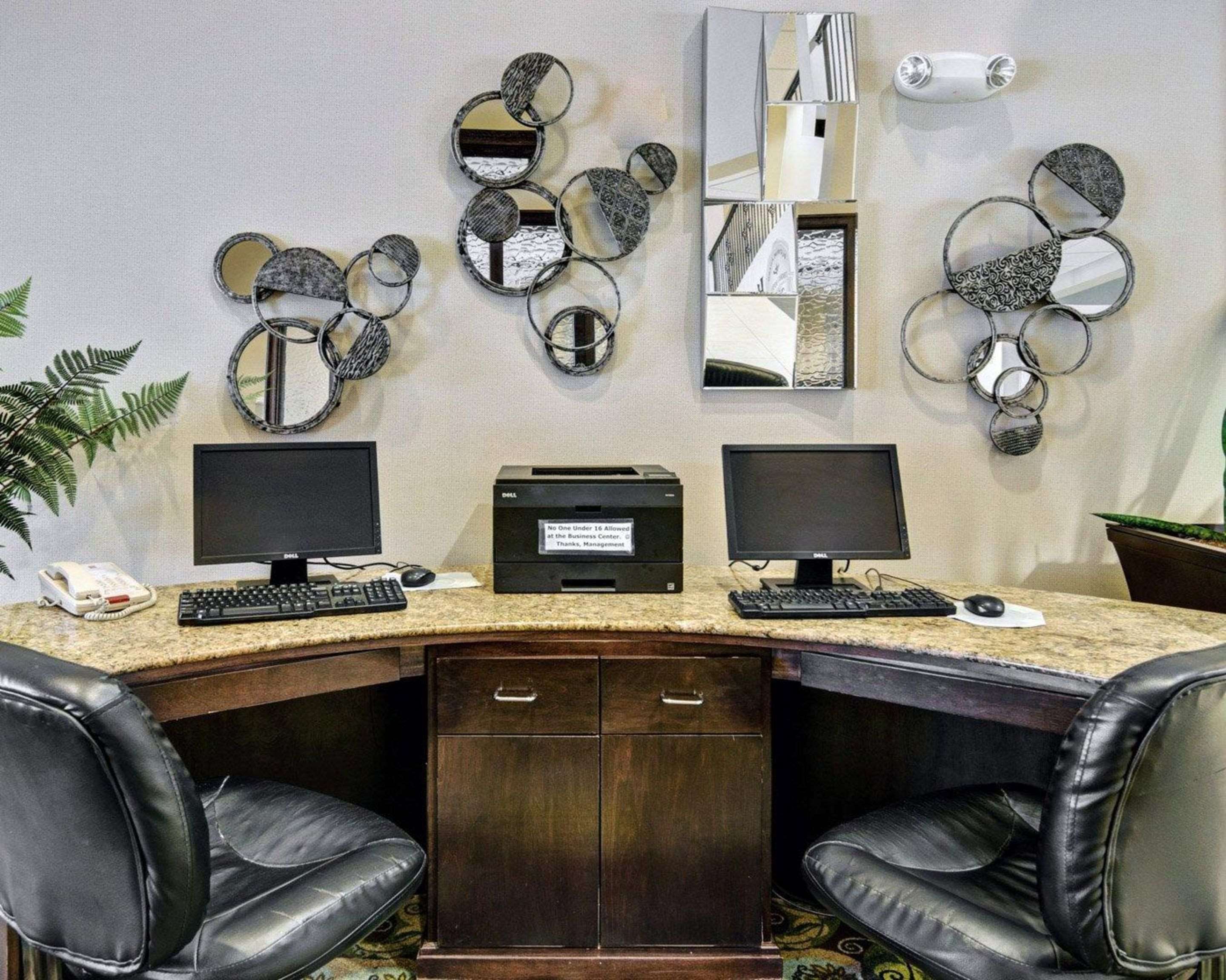 Business center with high-speed Internet access