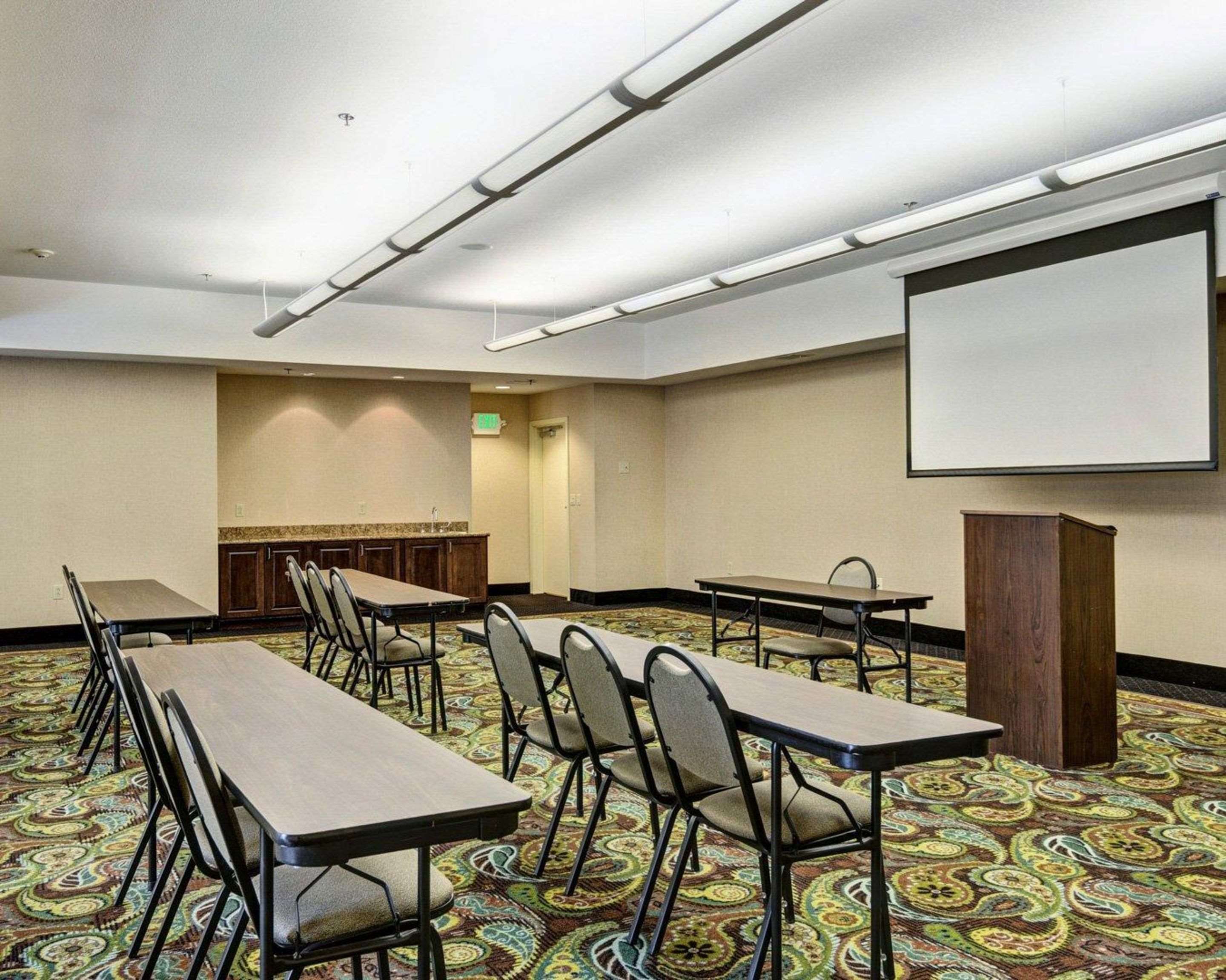 Meeting room with theater-style setup