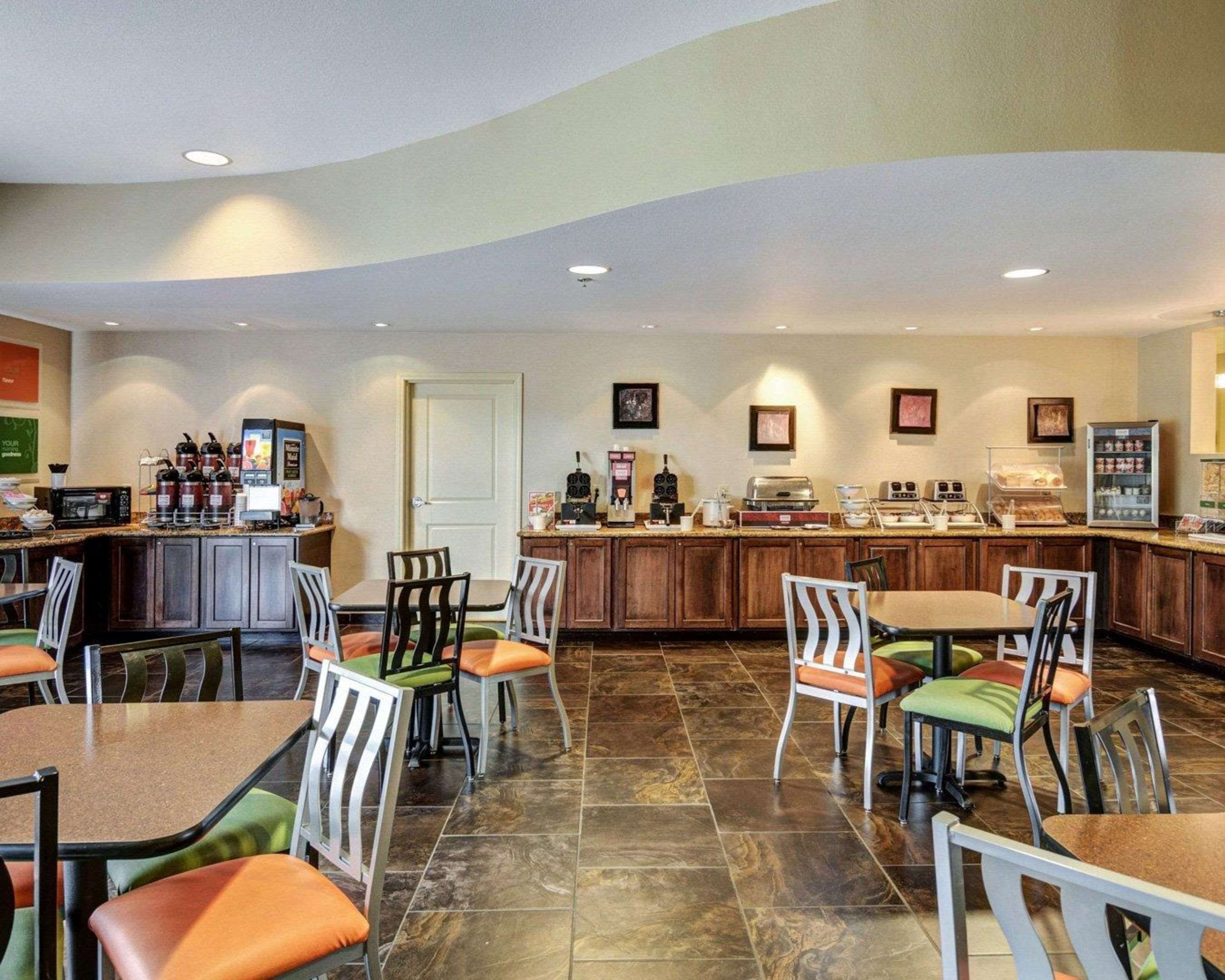 Spacious breakfast area