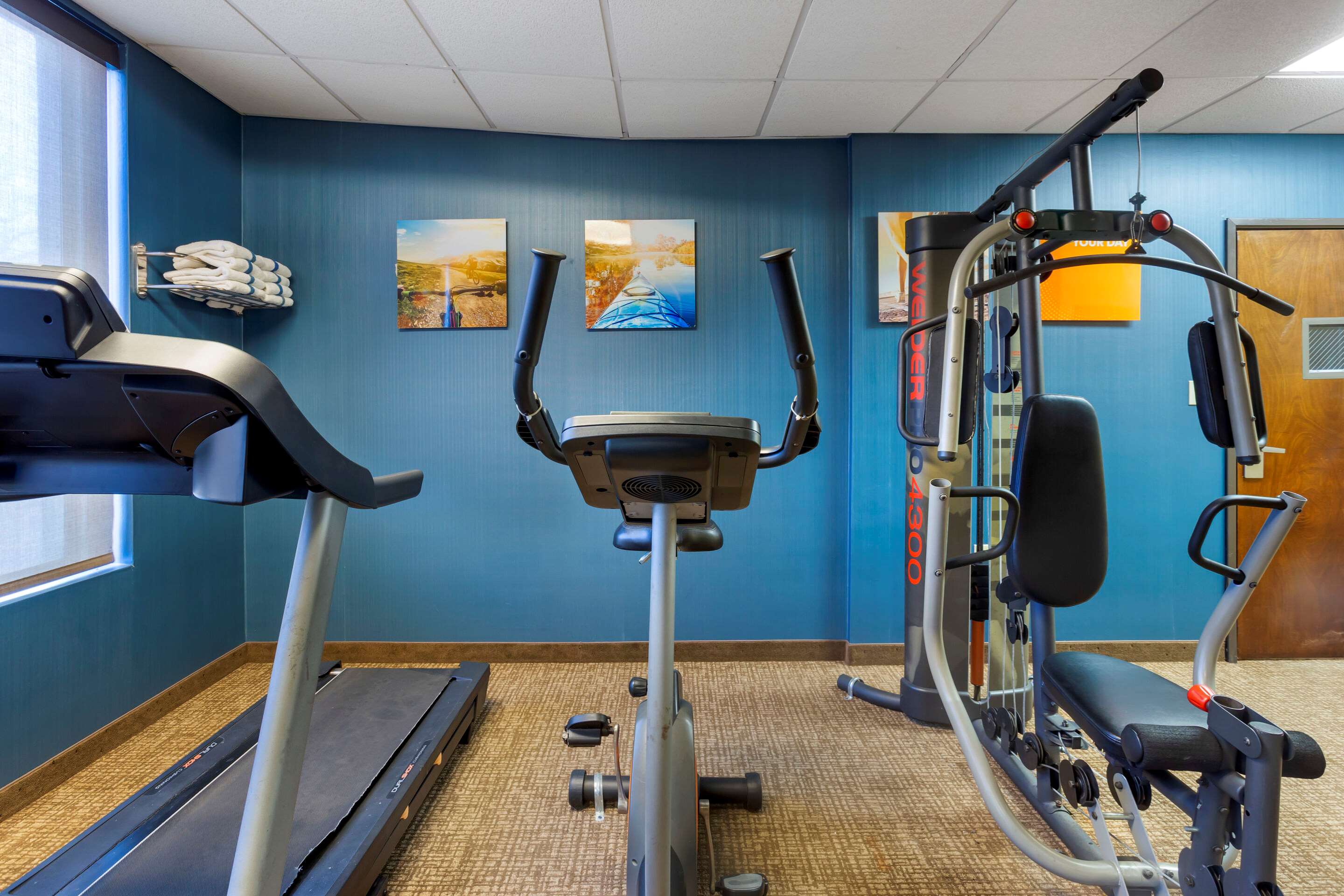 Exercise room with cardio equipment | Comfort Inn Marion