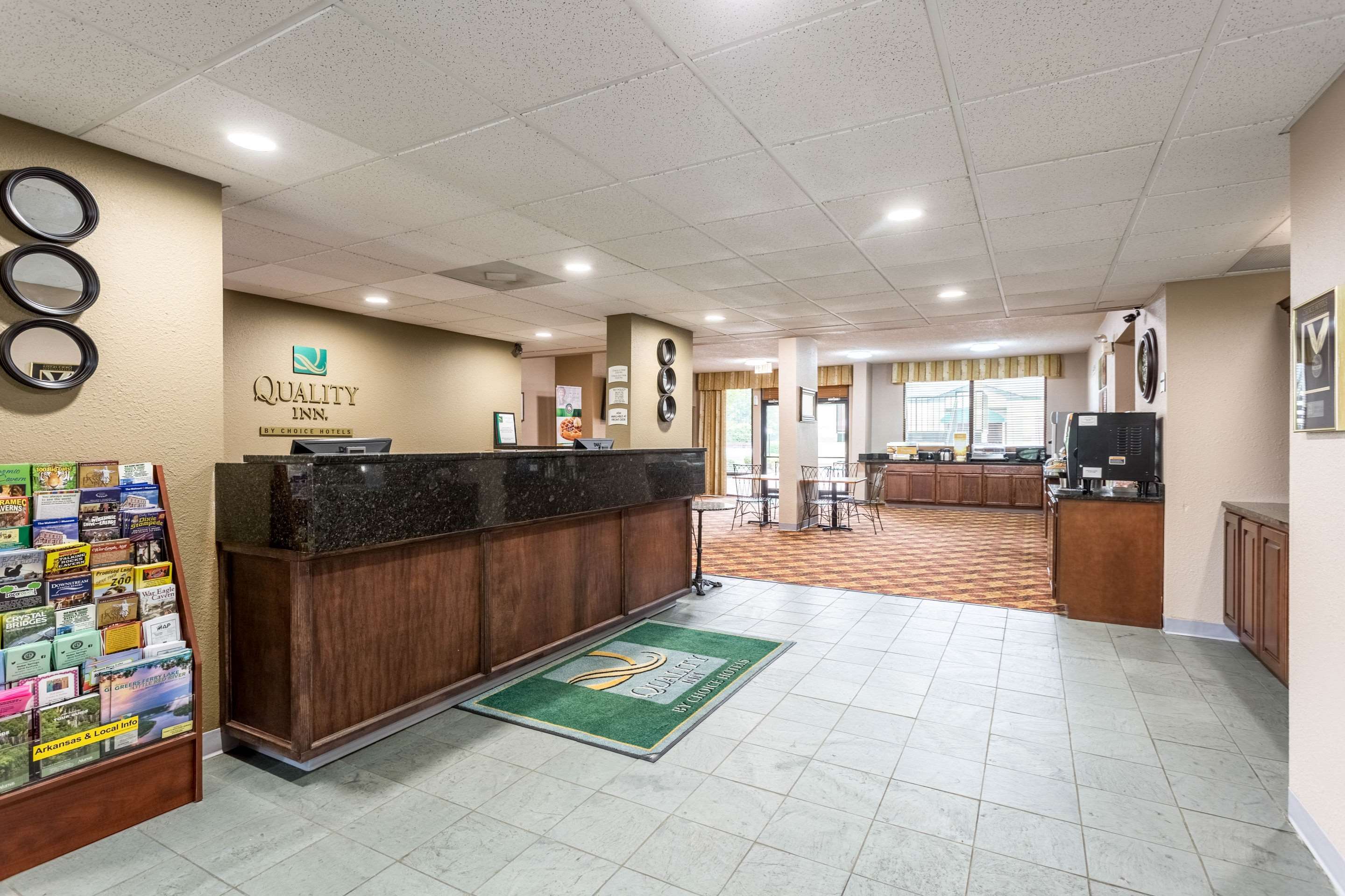 Spacious lobby