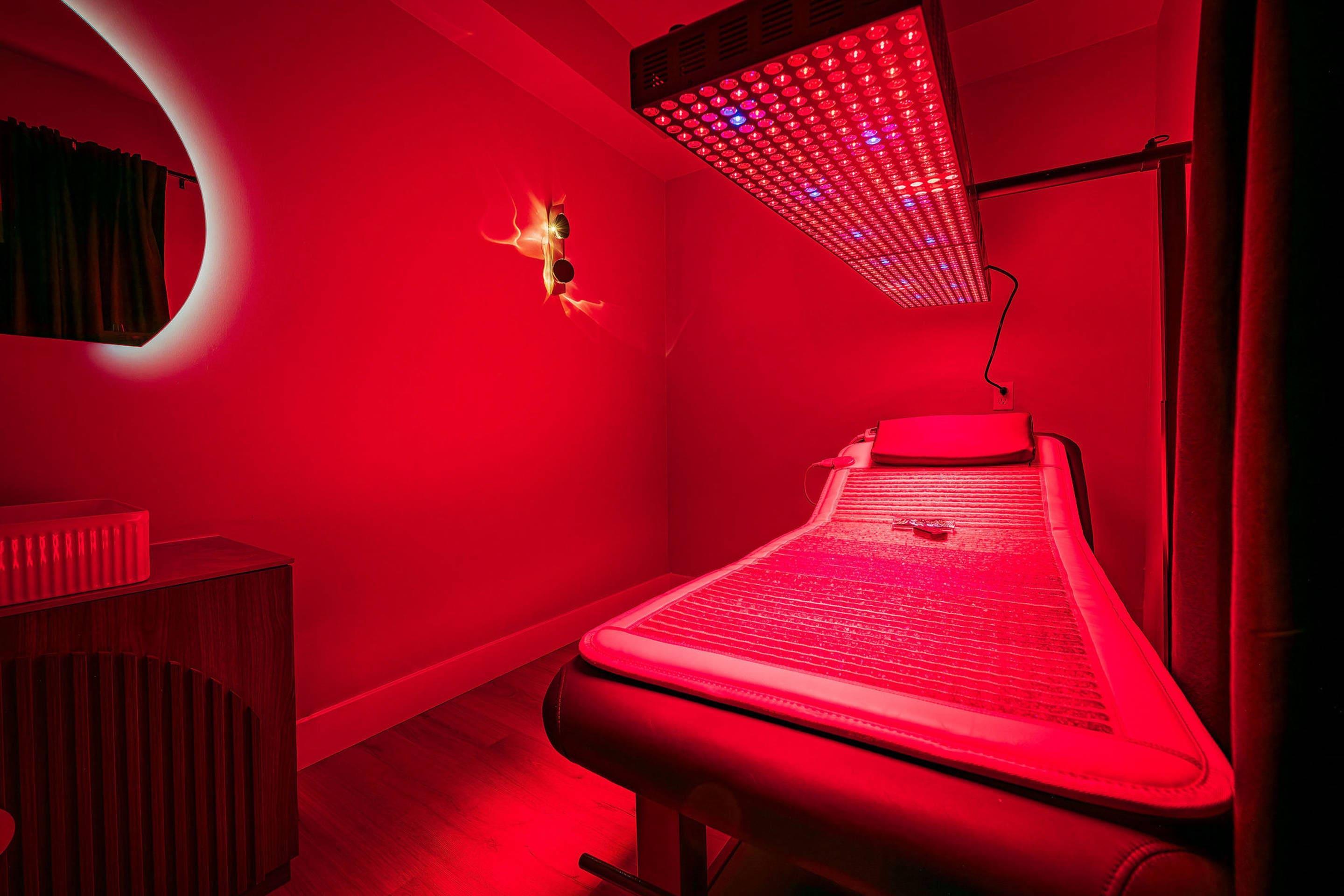 Red light wellness room