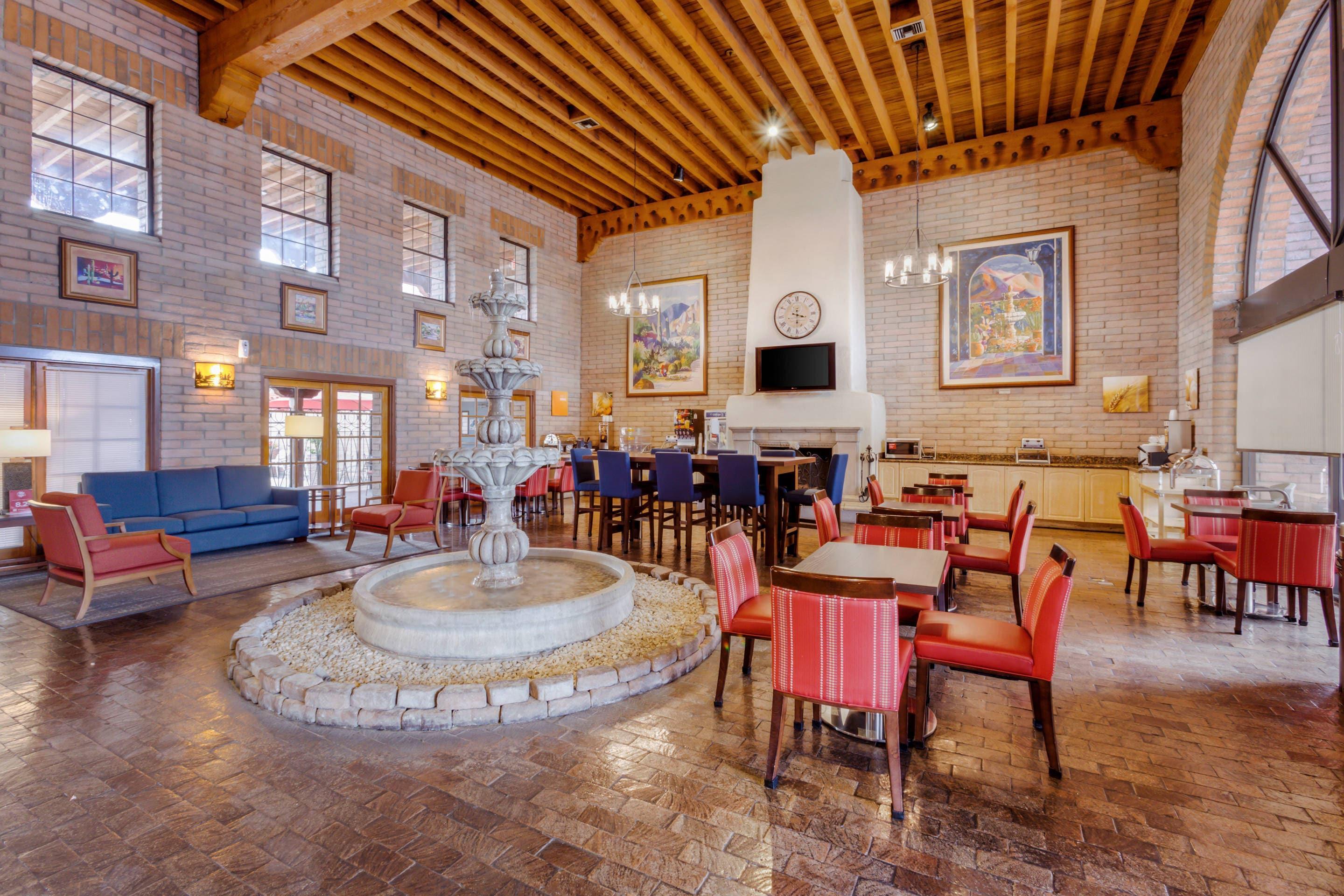 Spacious lobby with sitting area | Comfort Suites at Sabino Canyon