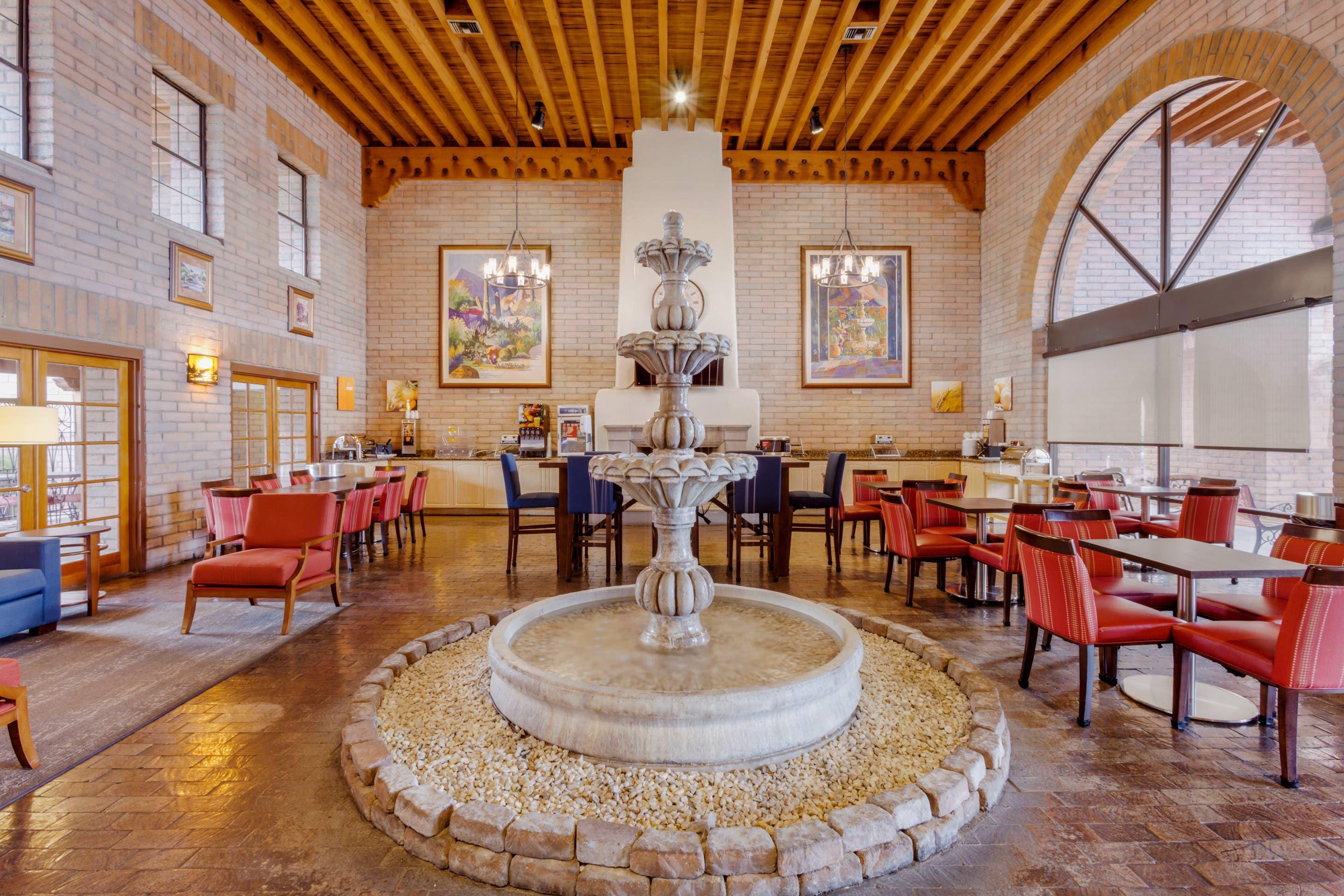 Spacious lobby with sitting area | Comfort Suites at Sabino Canyon