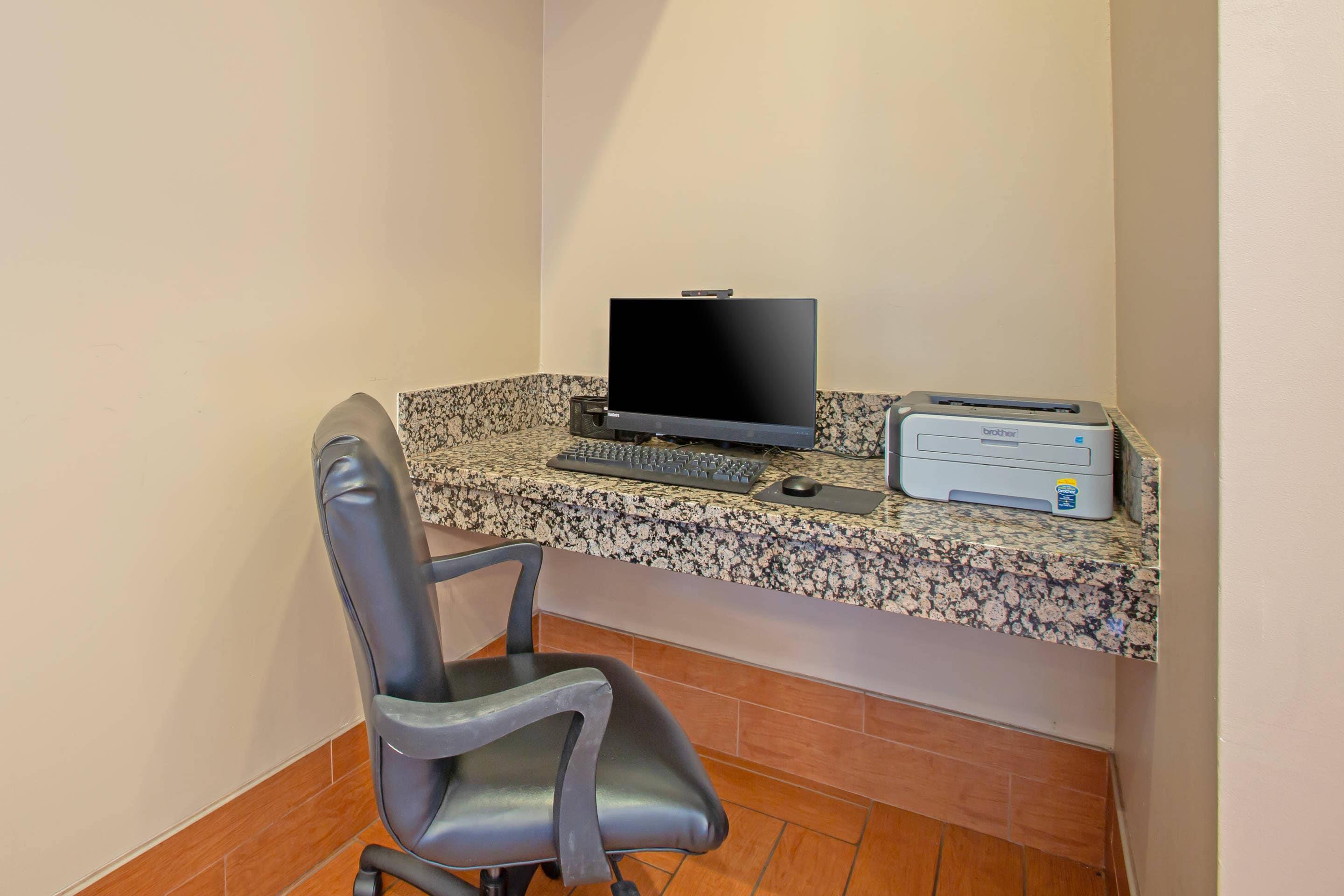 Computer in the lobby