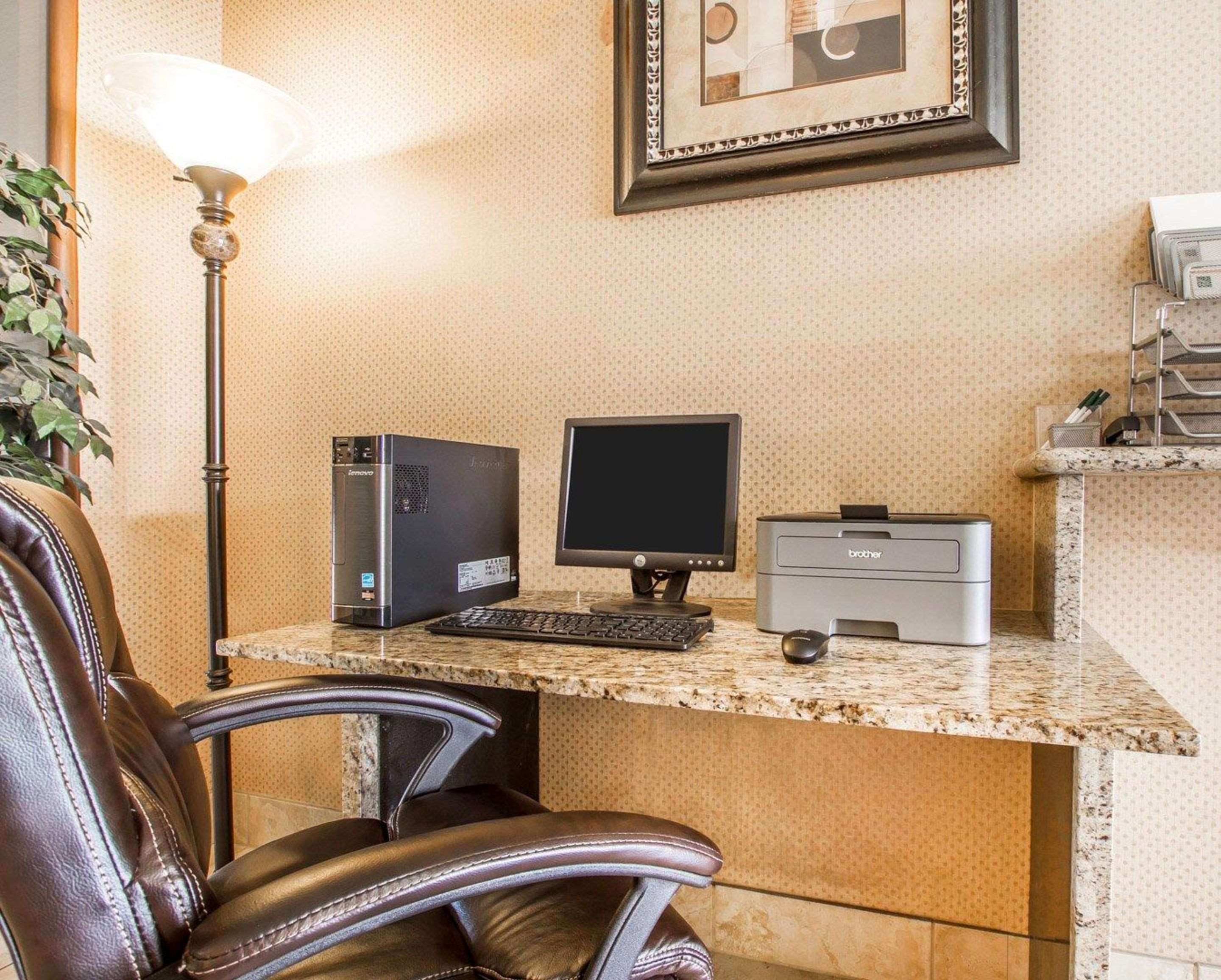 Computer in the lobby