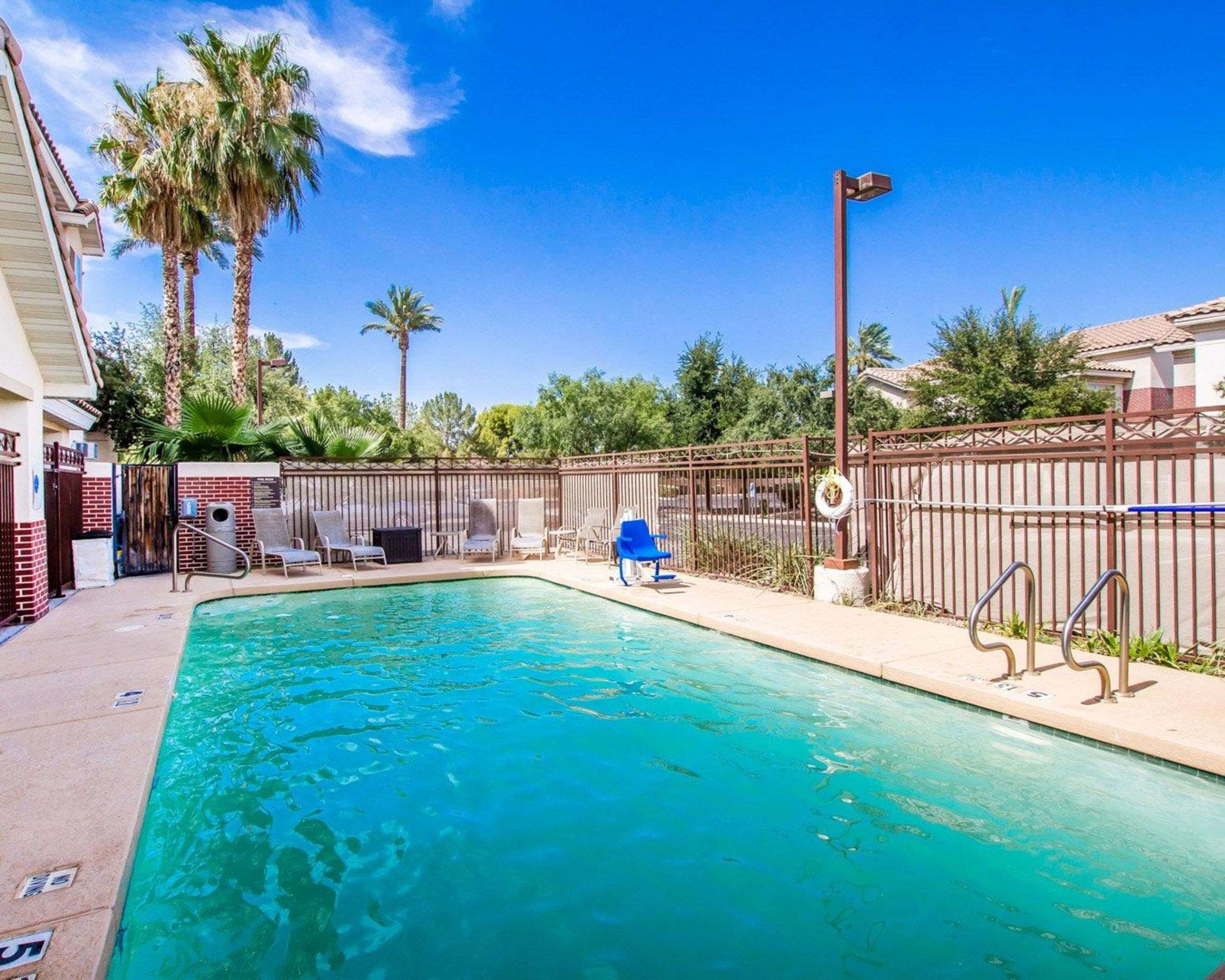 Outdoor pool with sundeck