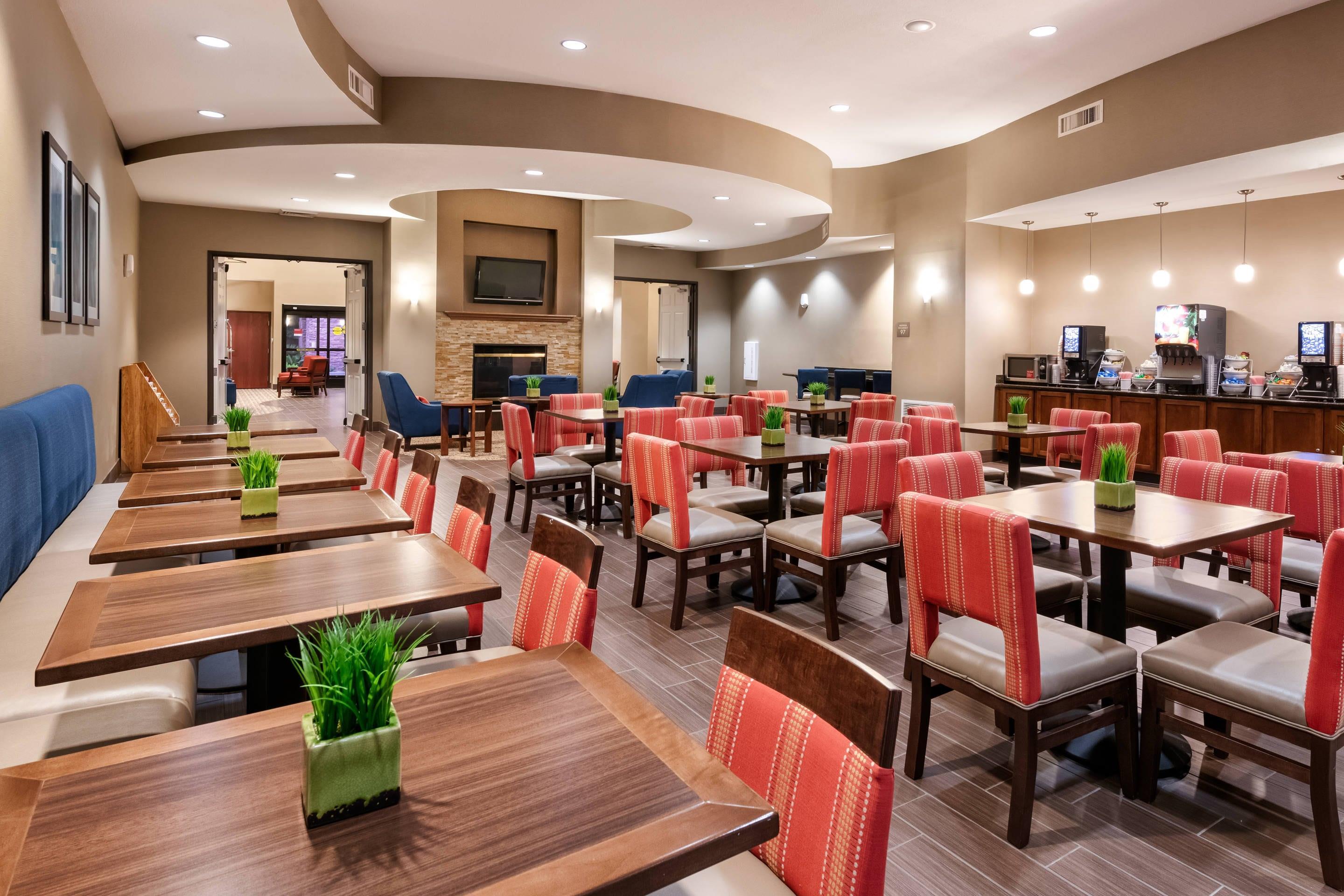 Spacious breakfast area