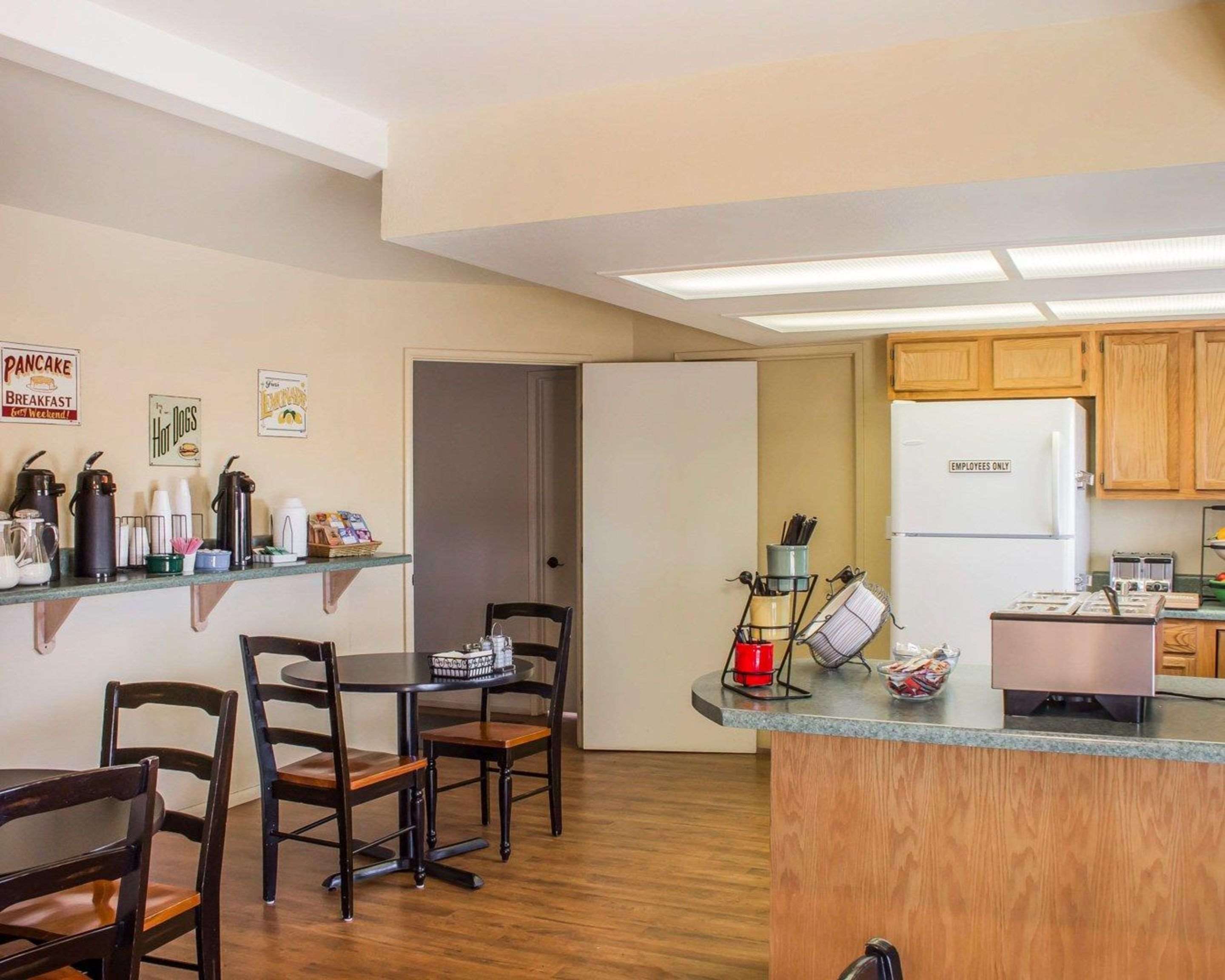Spacious breakfast area