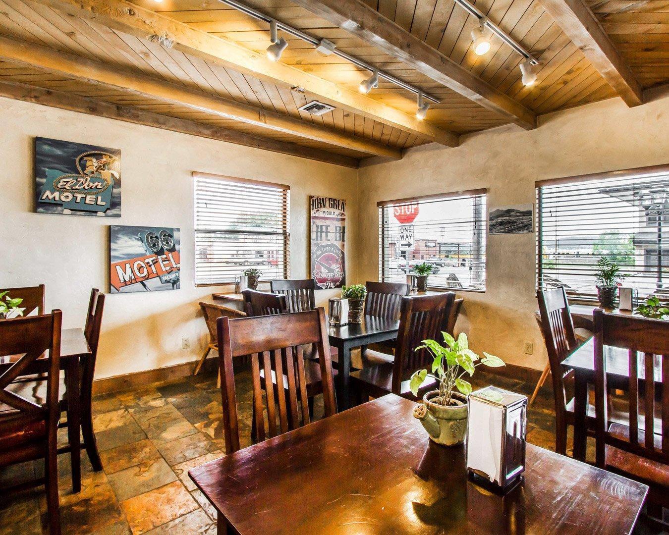 Enjoy breakfast in this seating area