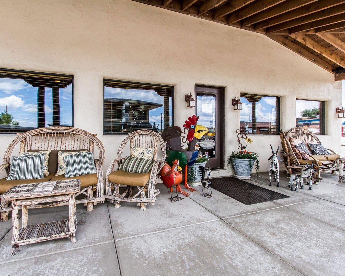 Relax on the hotel patio