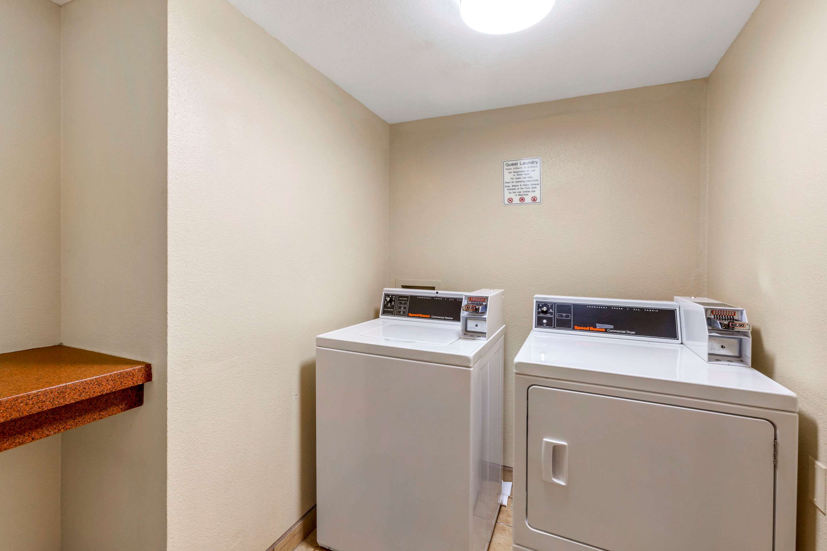 Guest laundry facilities