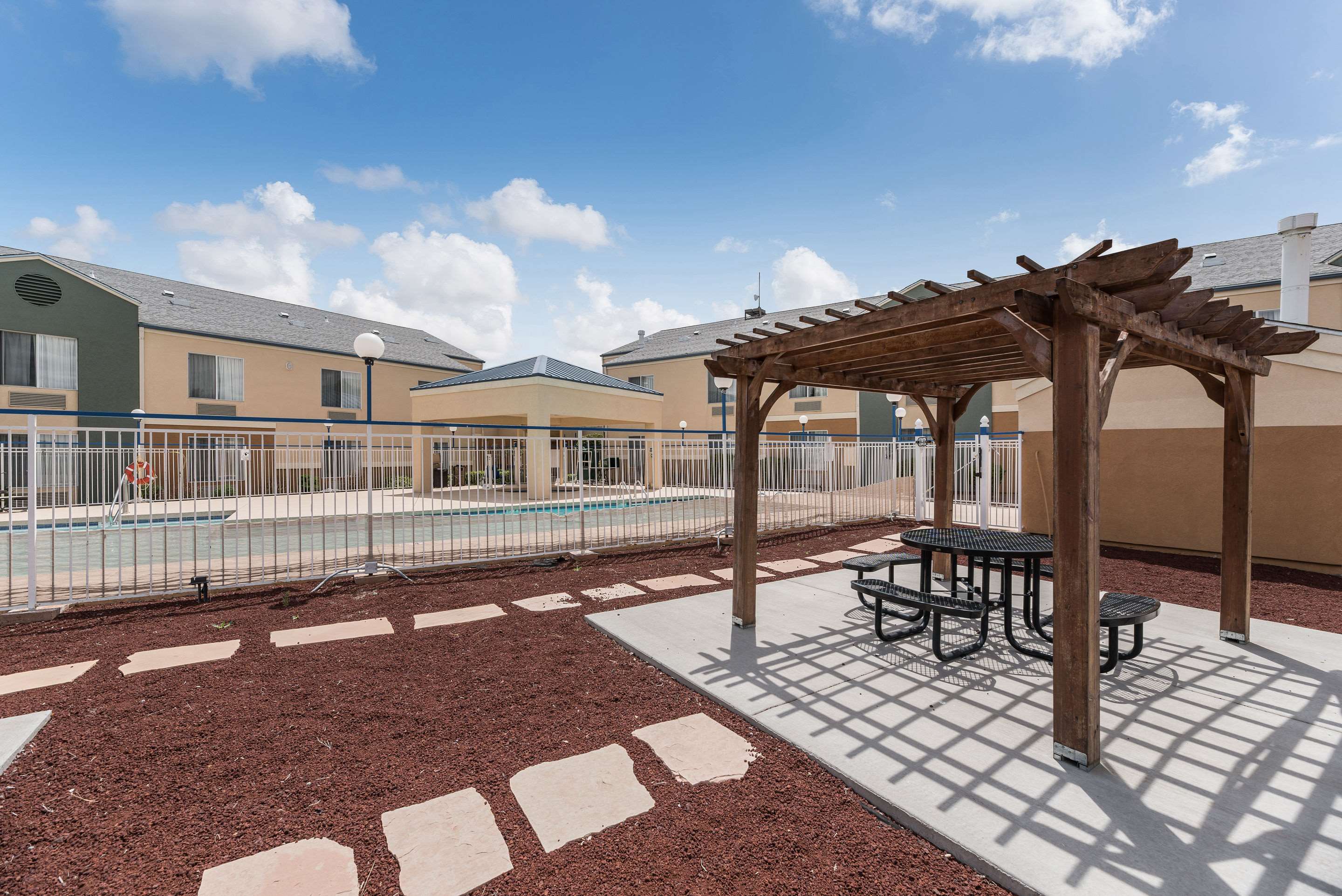Hotel patio