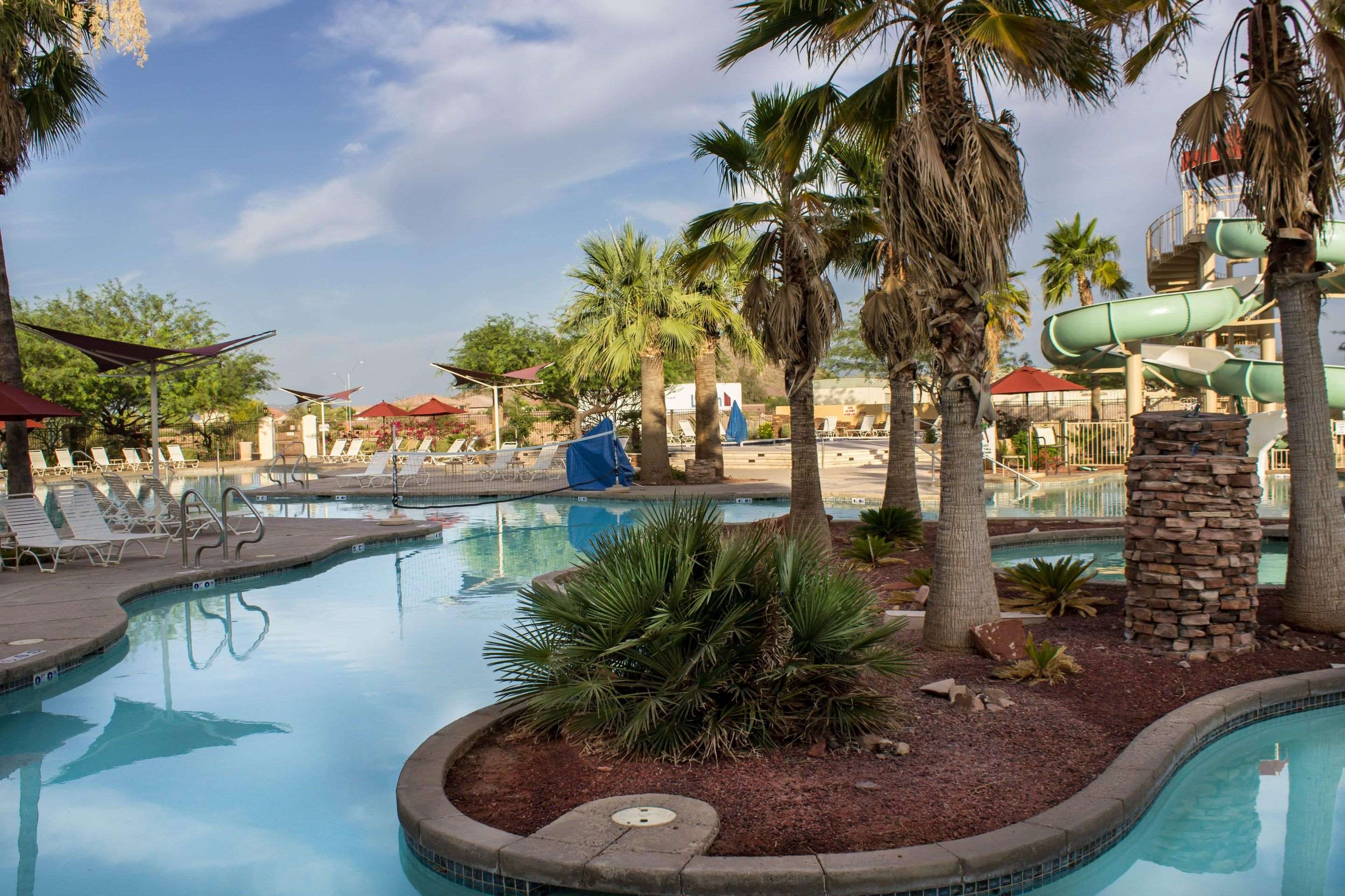 Outdoor pool with water slide | Bluegreen Cibola Vista Resort and Spa, an Ascend Resort