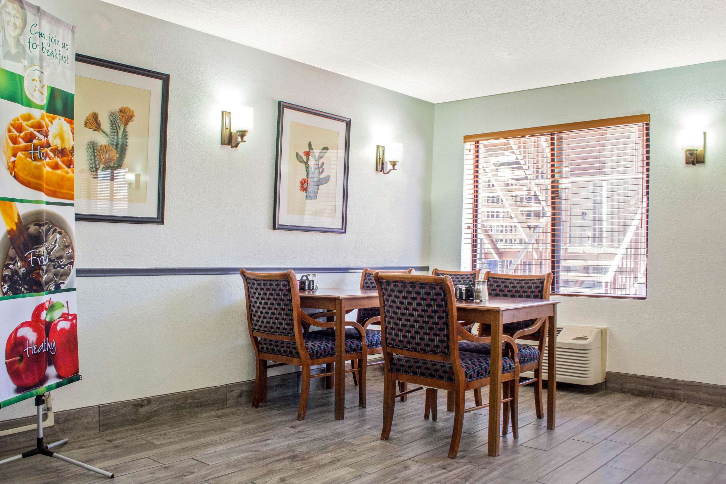 Enjoy breakfast in this seating area