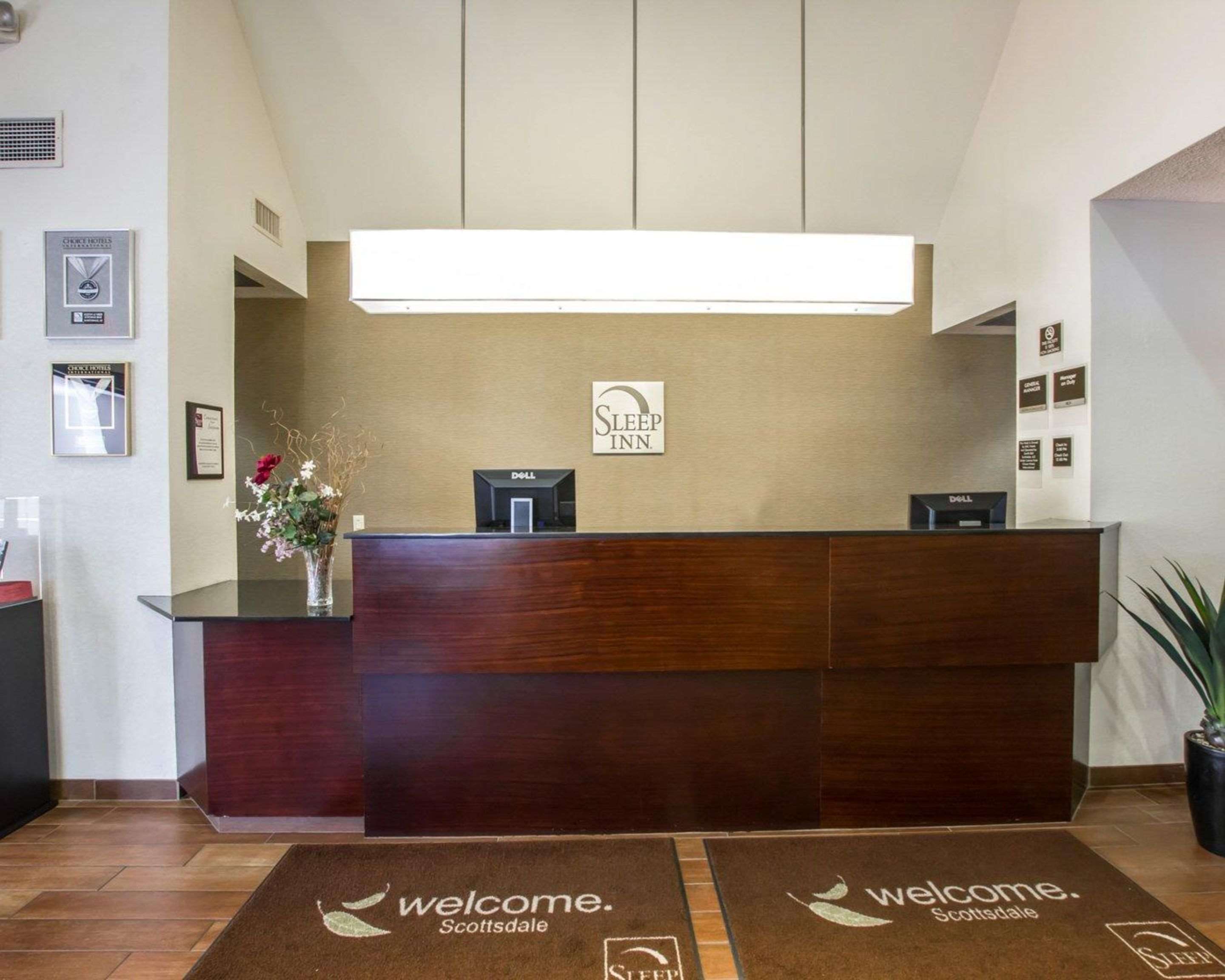 Front desk with friendly staff