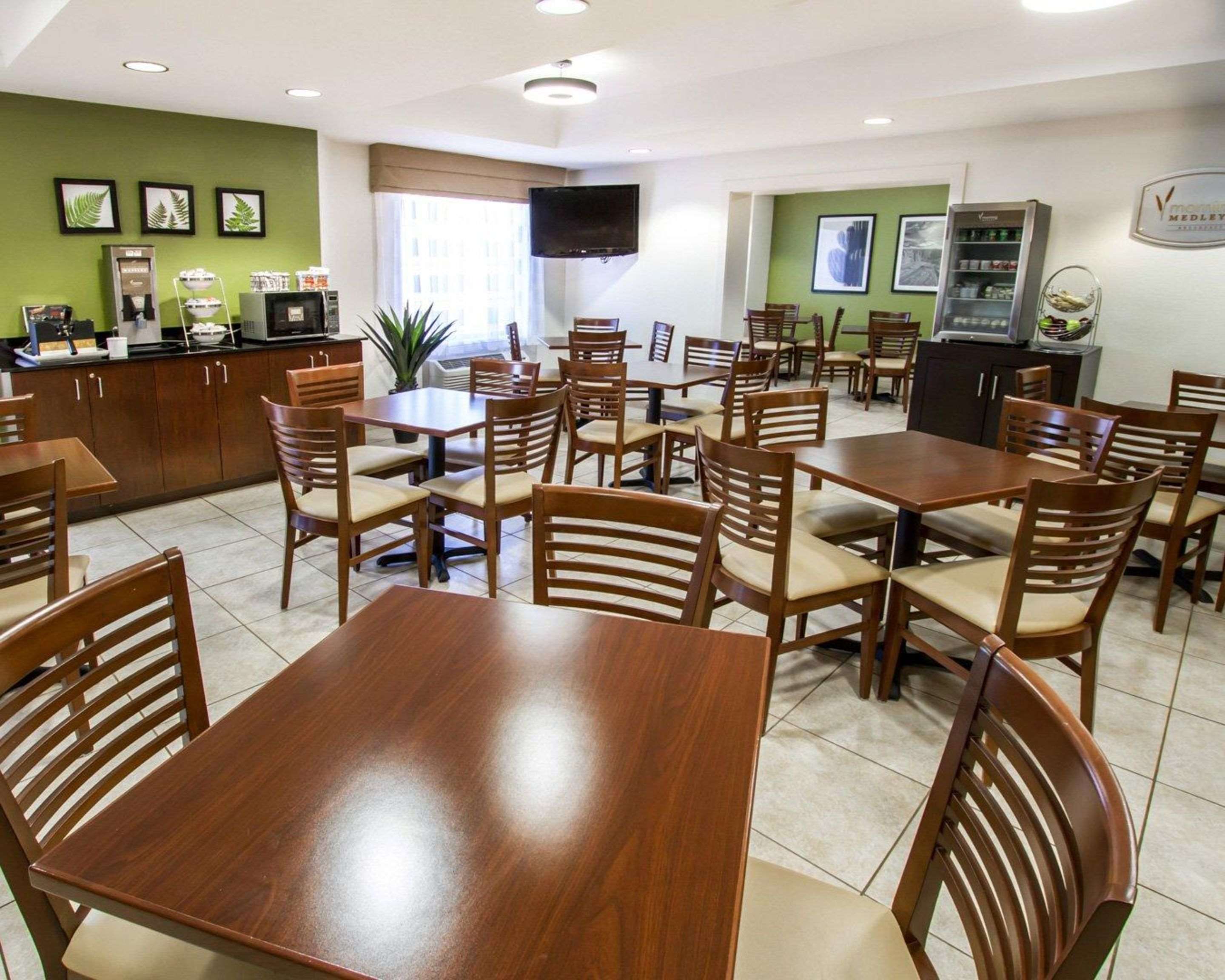 Spacious breakfast area