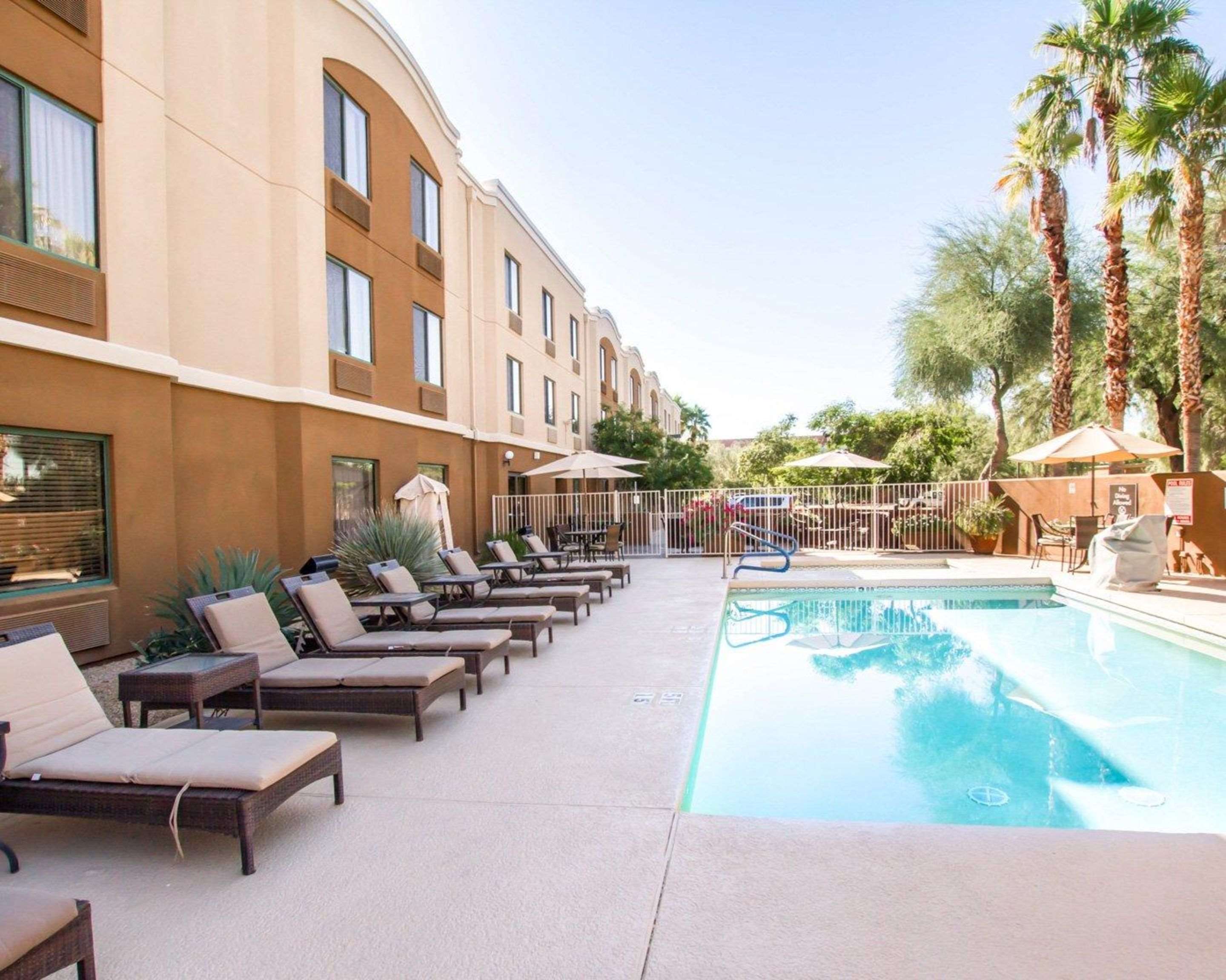 Outdoor pool with sundeck
