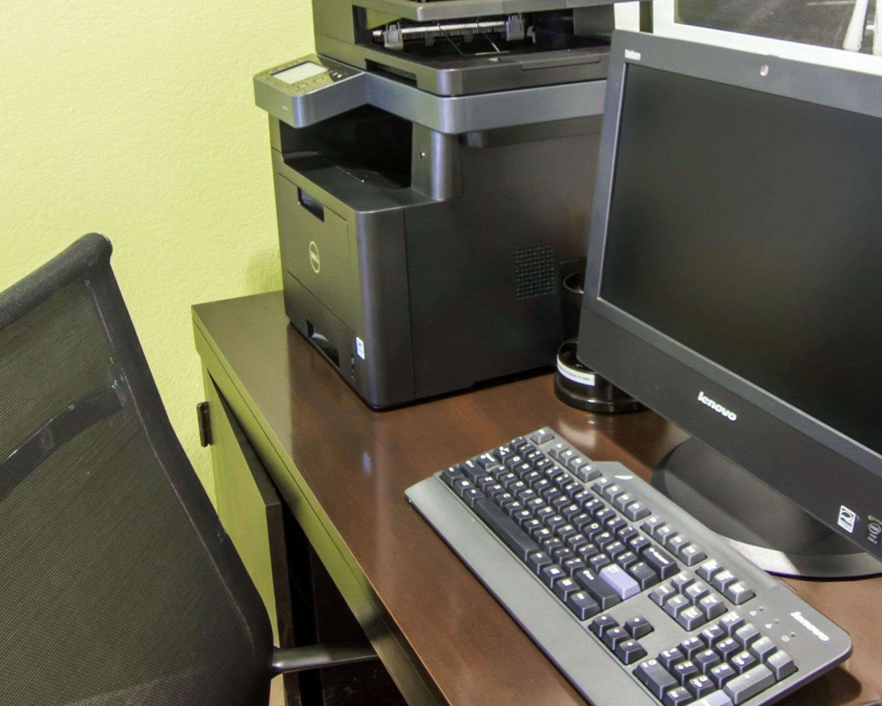 Business center with free wireless Internet access