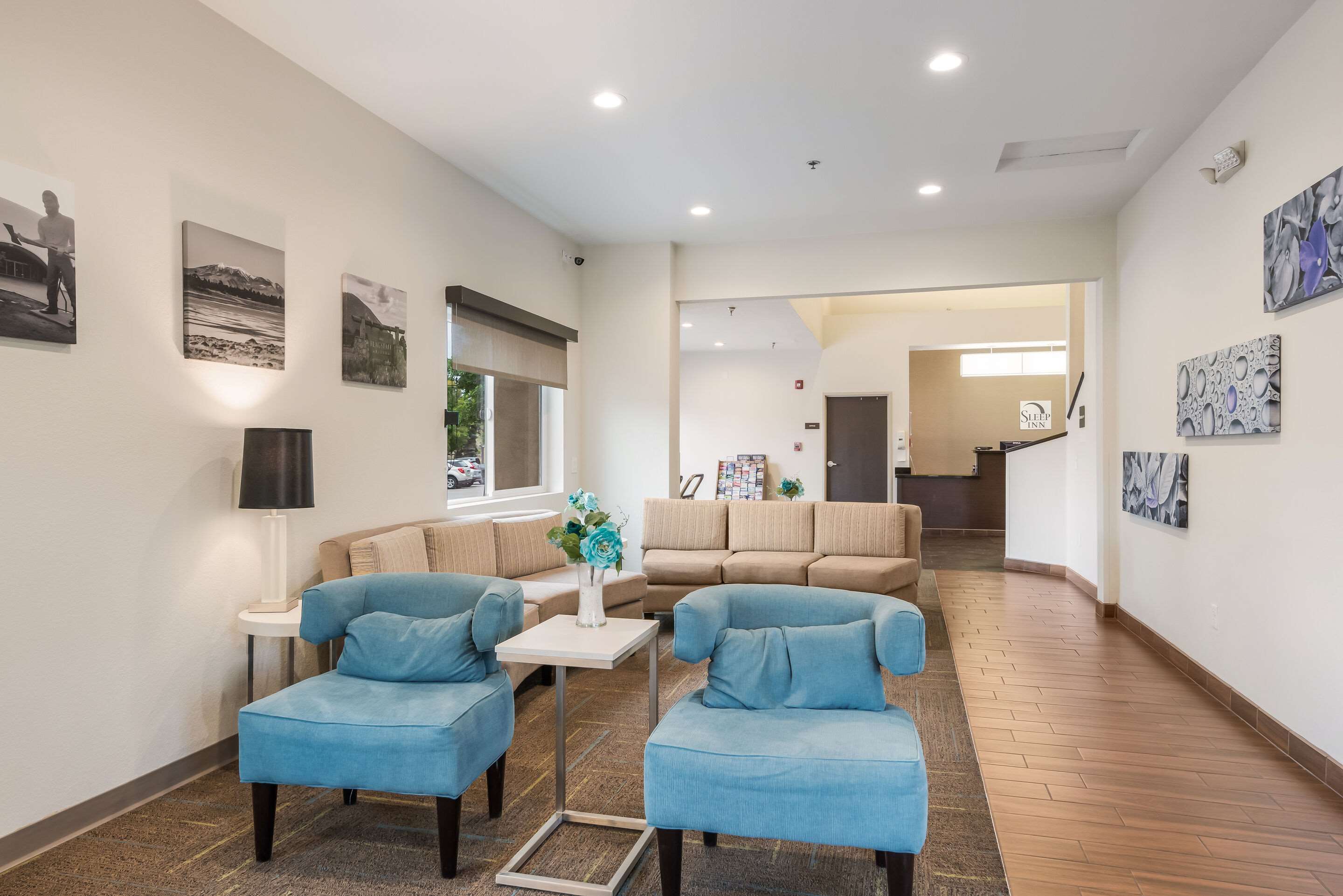 Spacious lobby