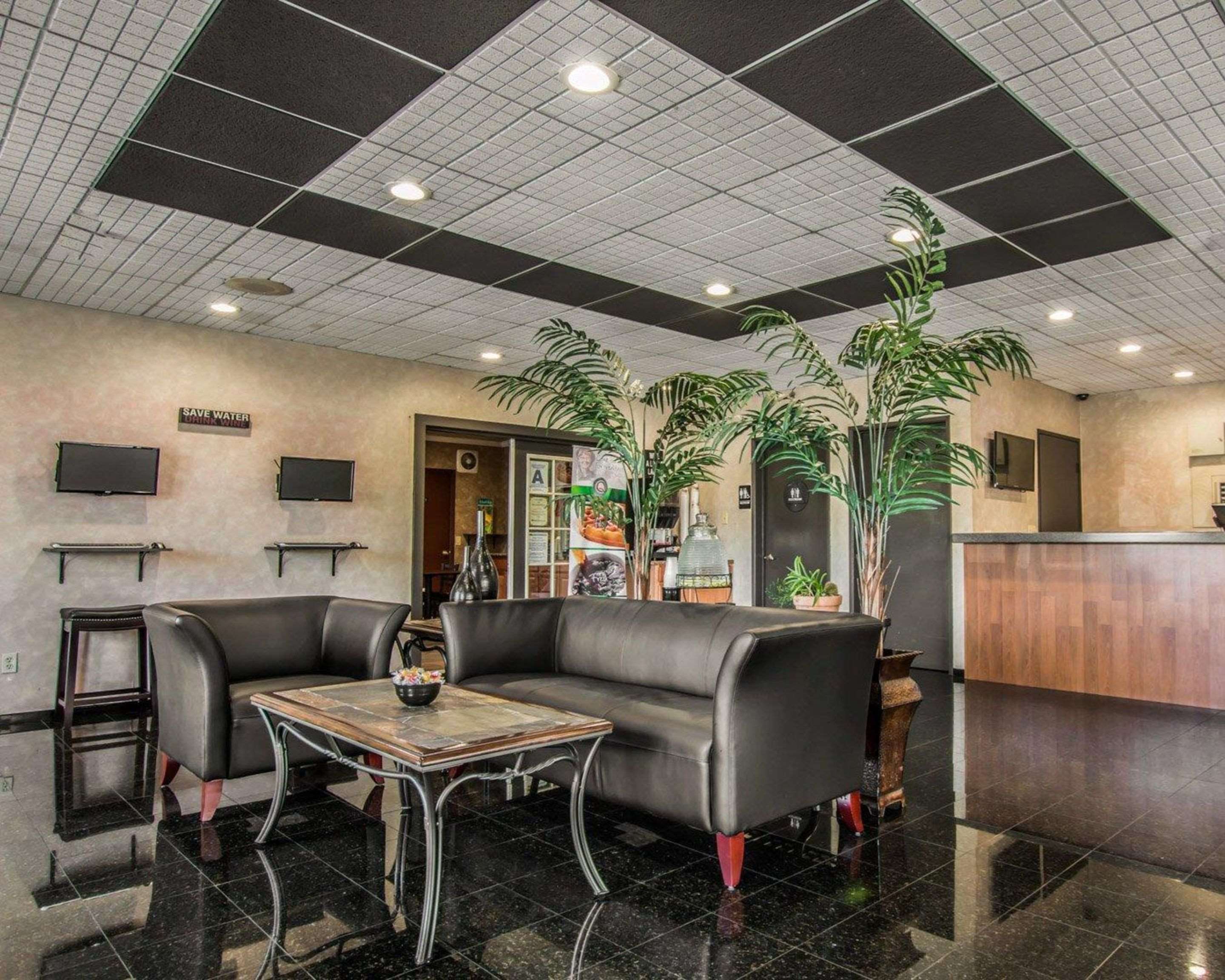 Spacious lobby with sitting area