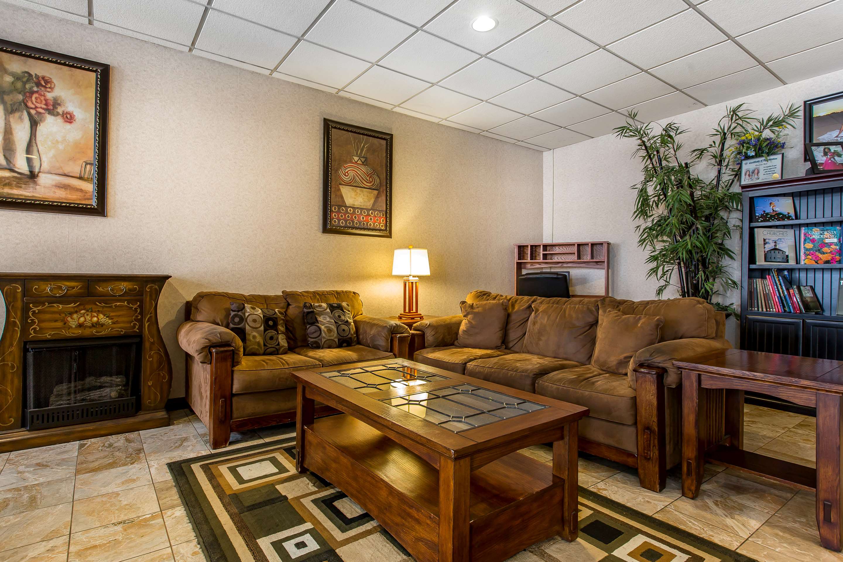 Spacious lobby