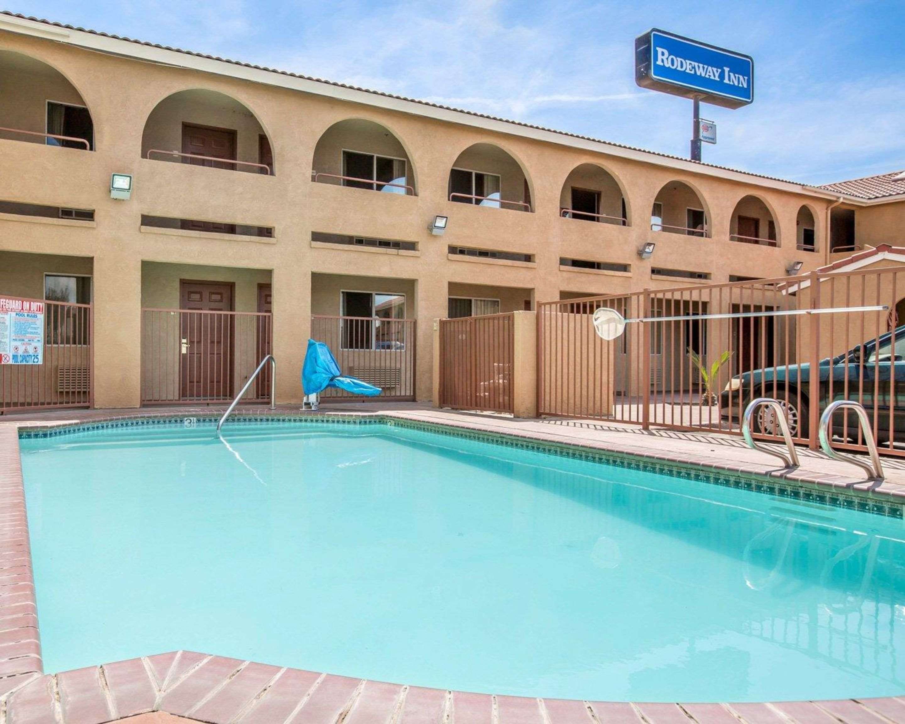 Outdoor pool with sundeck