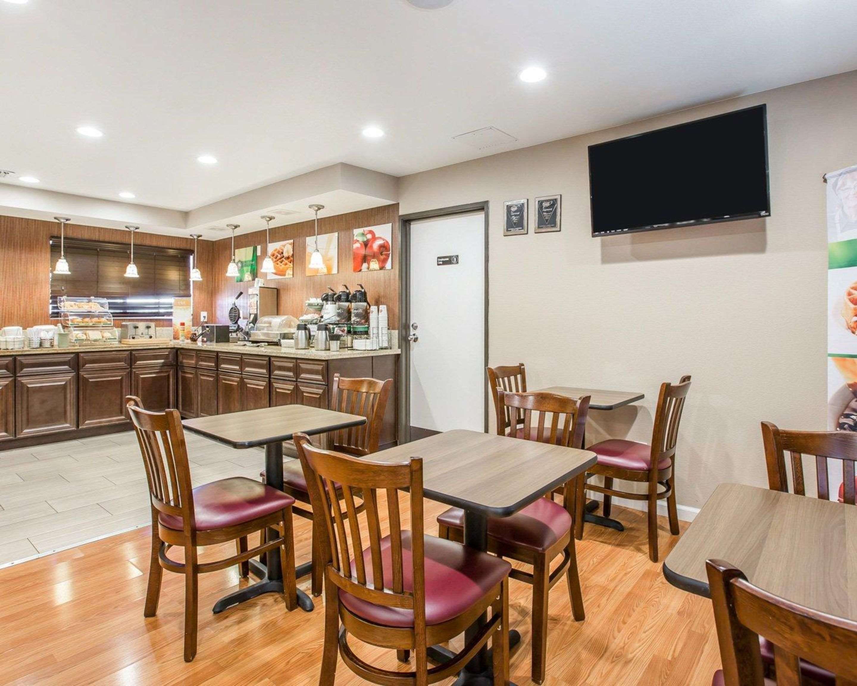 Enjoy breakfast in this seating area