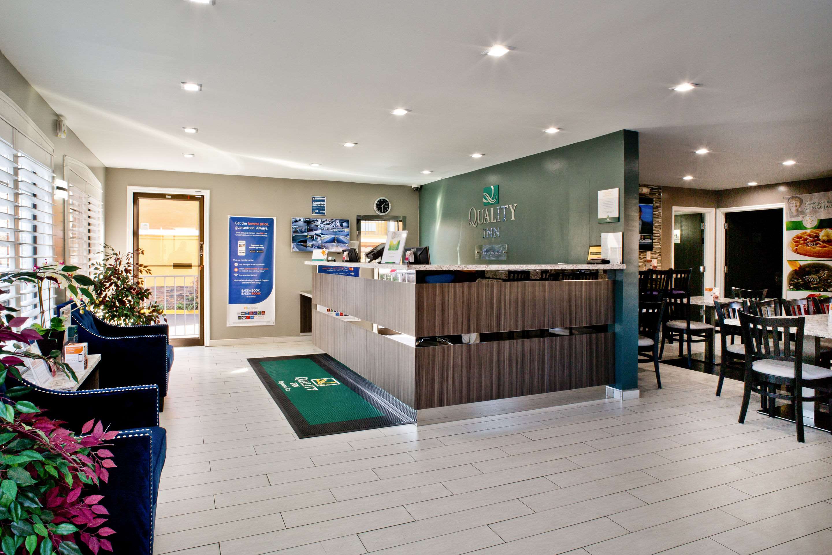 Spacious lobby