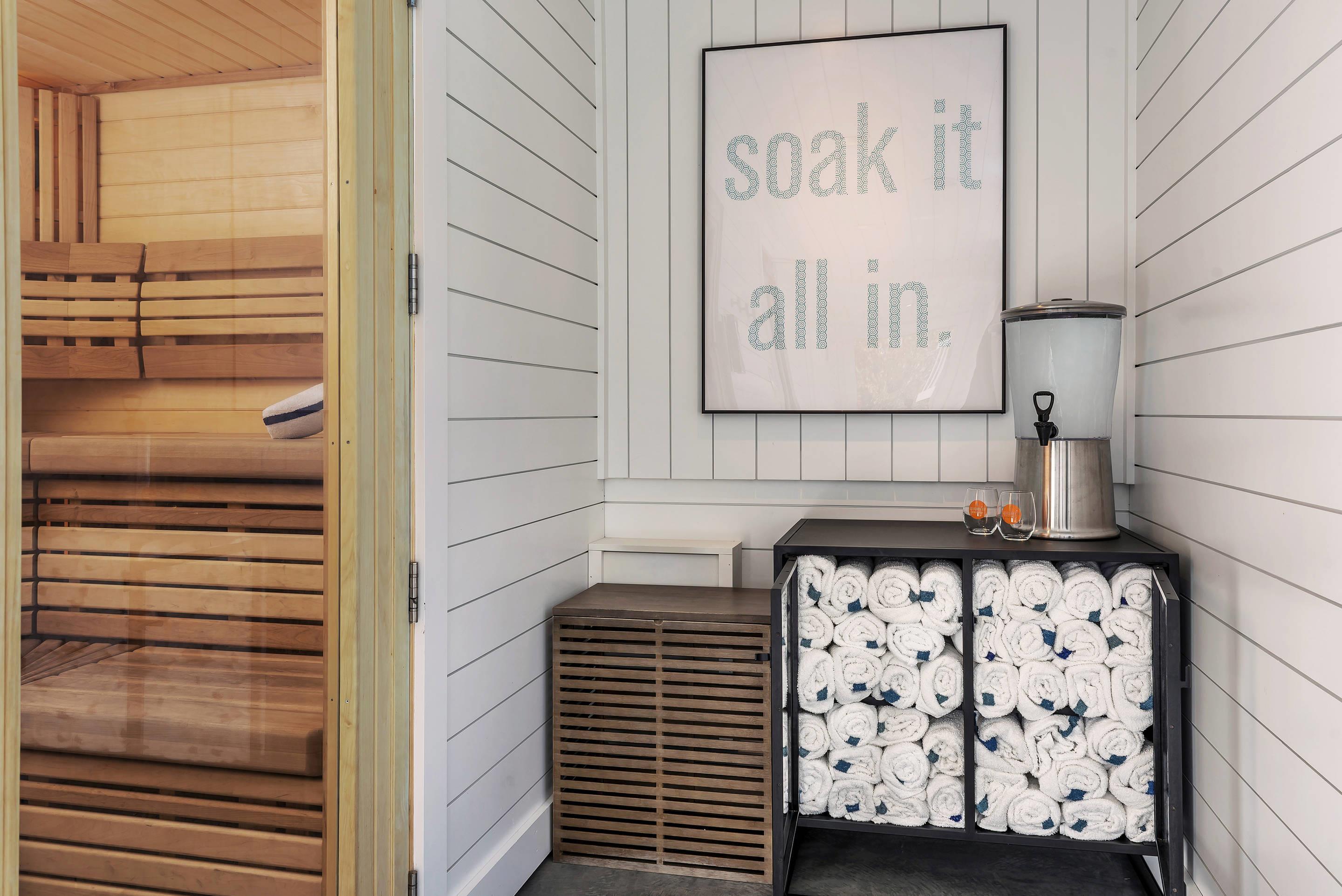 Hotel sauna