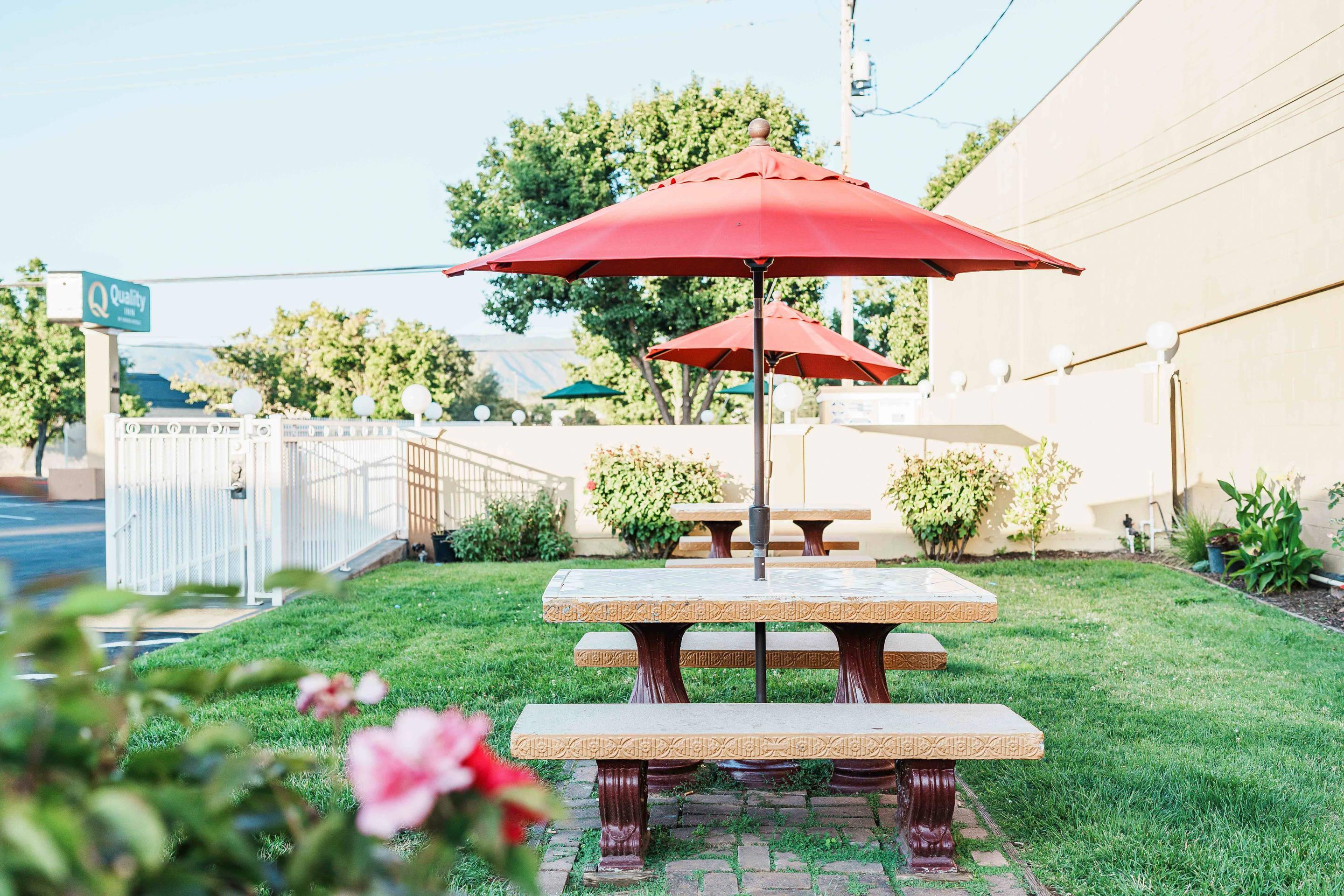 Hotel patio