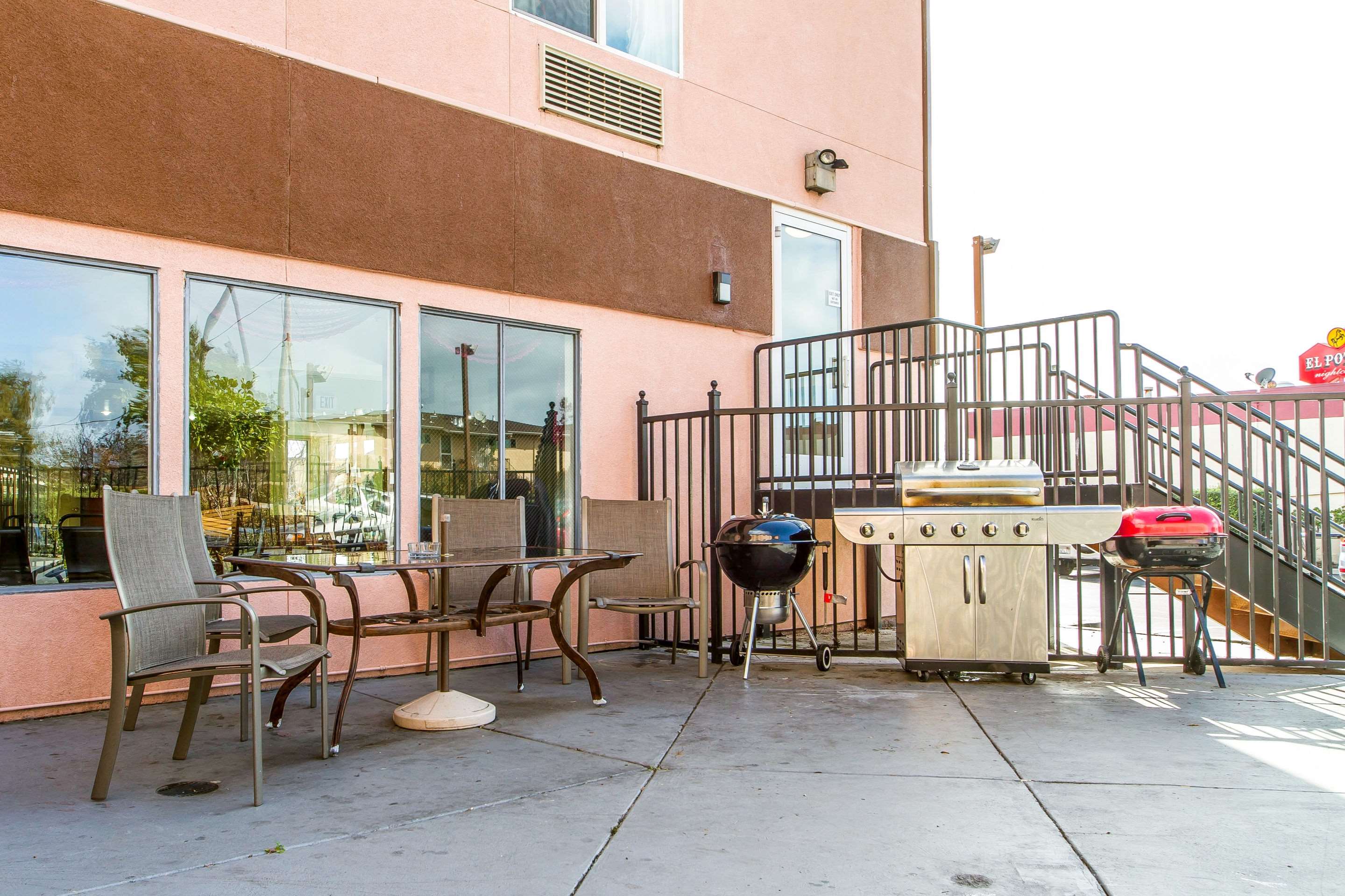 Relax on the hotel patio