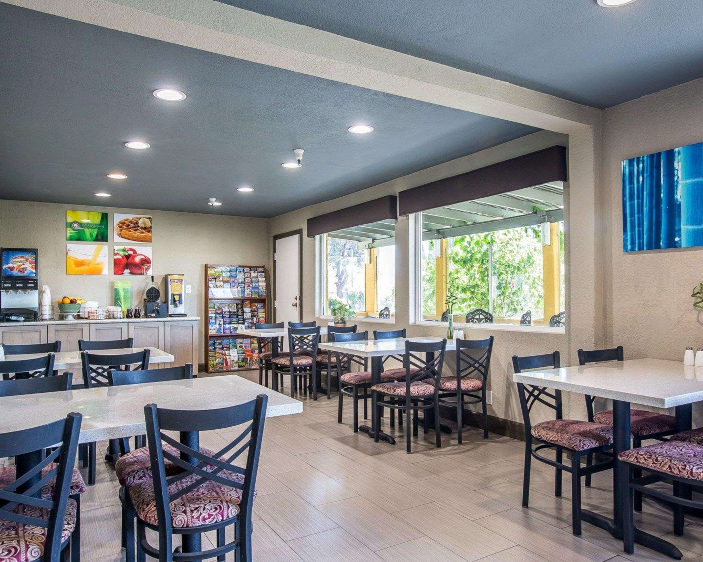 Enjoy breakfast in this seating area