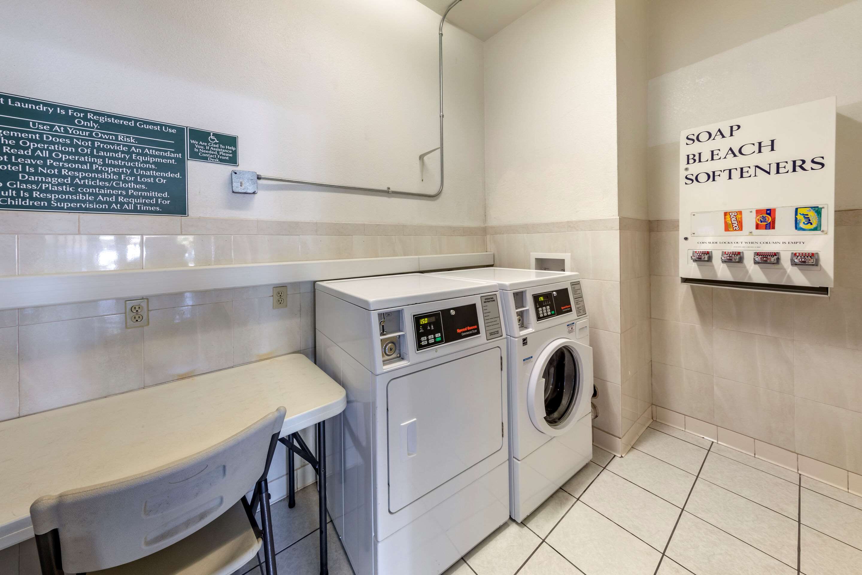 Guest laundry facilities