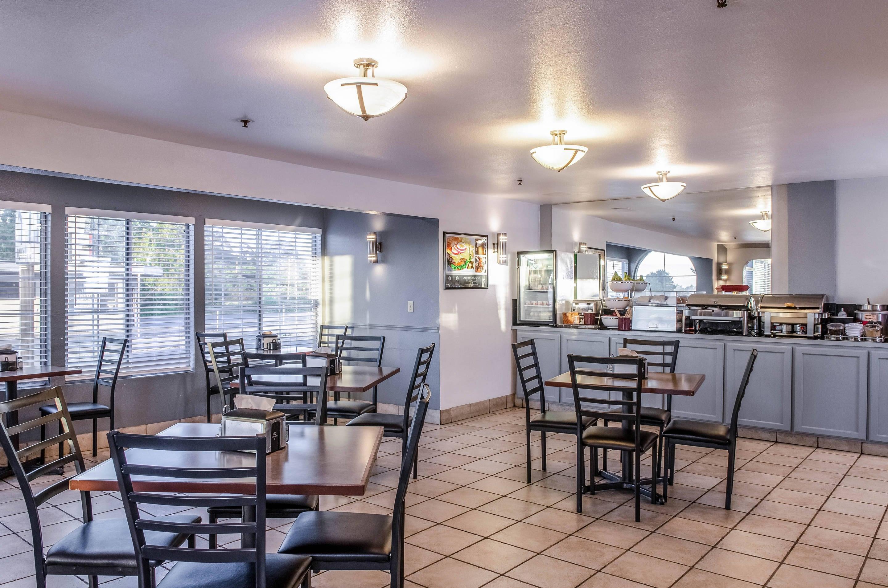 Spacious breakfast area